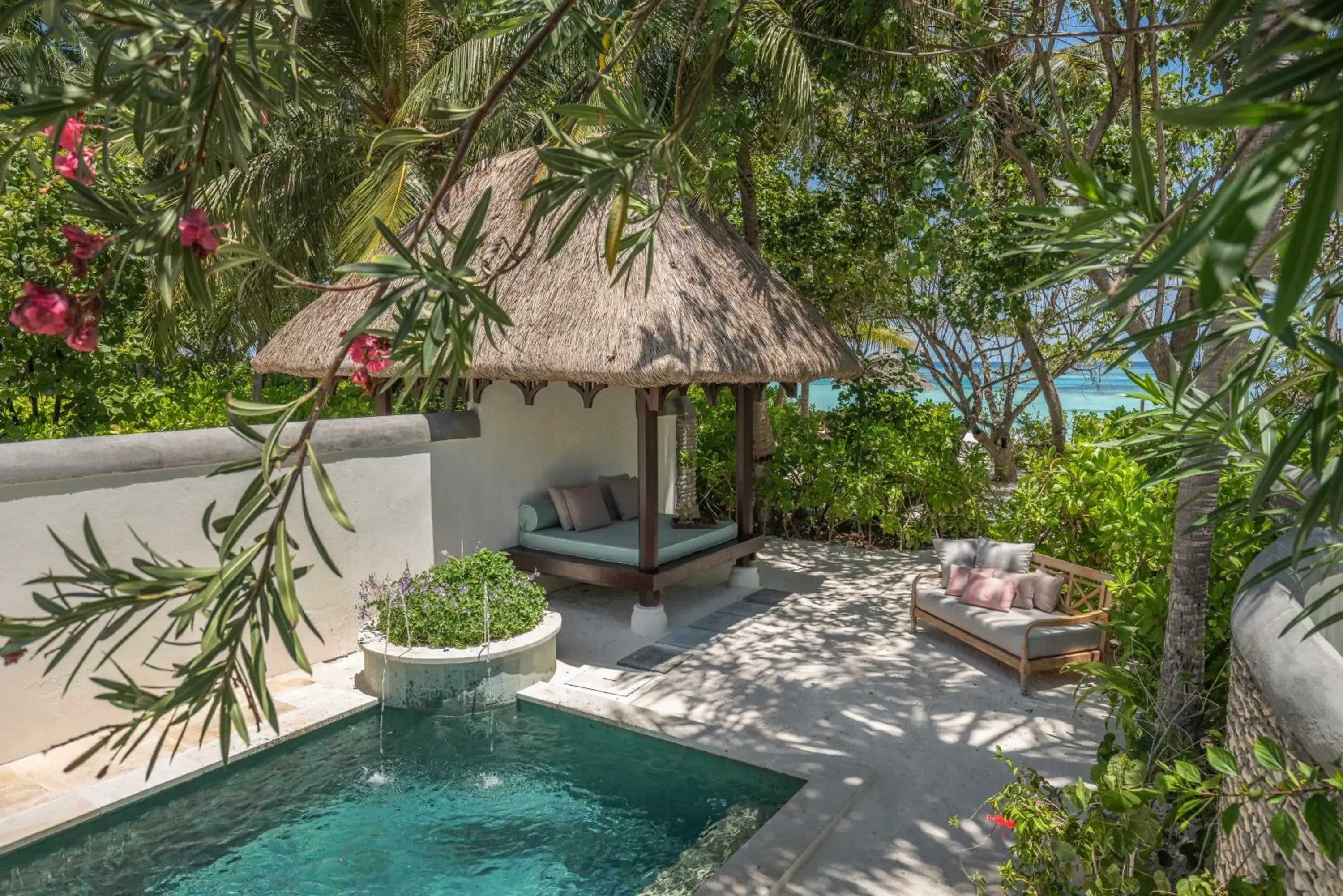 Deluxe Beach Pavilion with Pool King Bed - Room Rate inclusive of breakfast for 2 adults in Four Seasons Resort Maldives at Kuda Huraa Deluxe Beach Pavilion with Pool King Bed - Room Rate inclusive of breakfast for 2 adults in Four Seasons Resort Maldives at Kuda Huraa