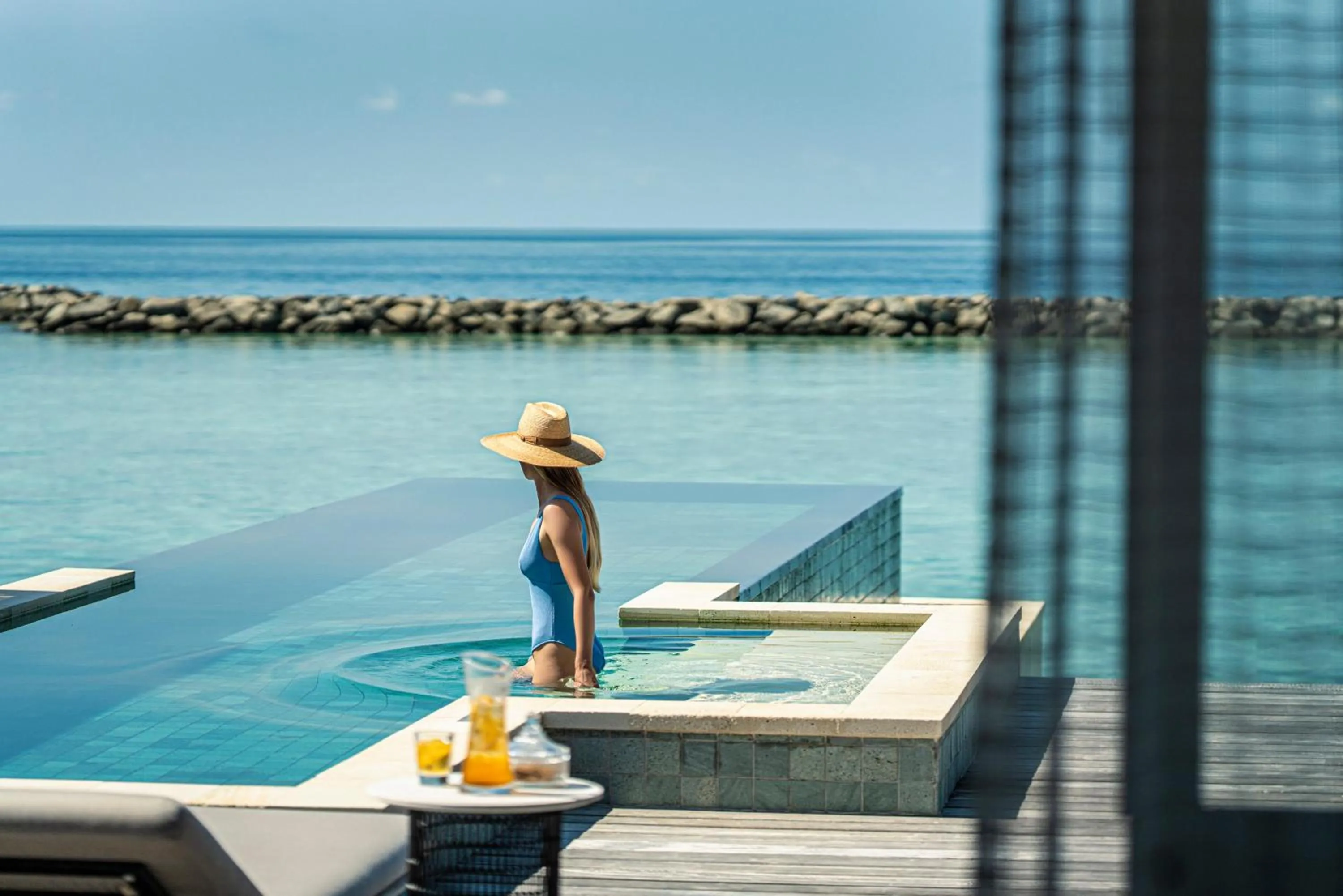 Pool view in Four Seasons Resort Maldives at Landaa Giraavaru