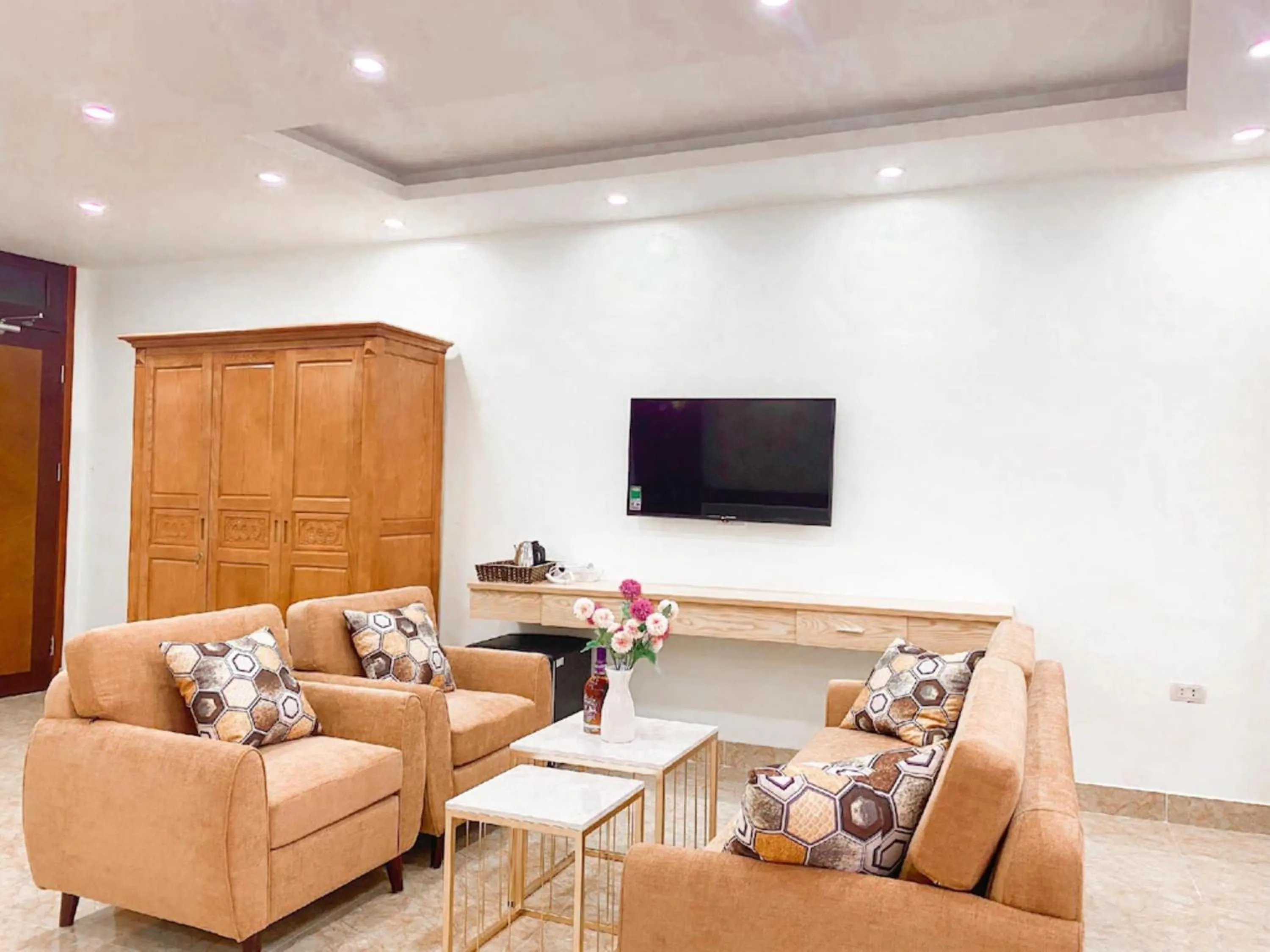 Seating area in An Khang Hotel