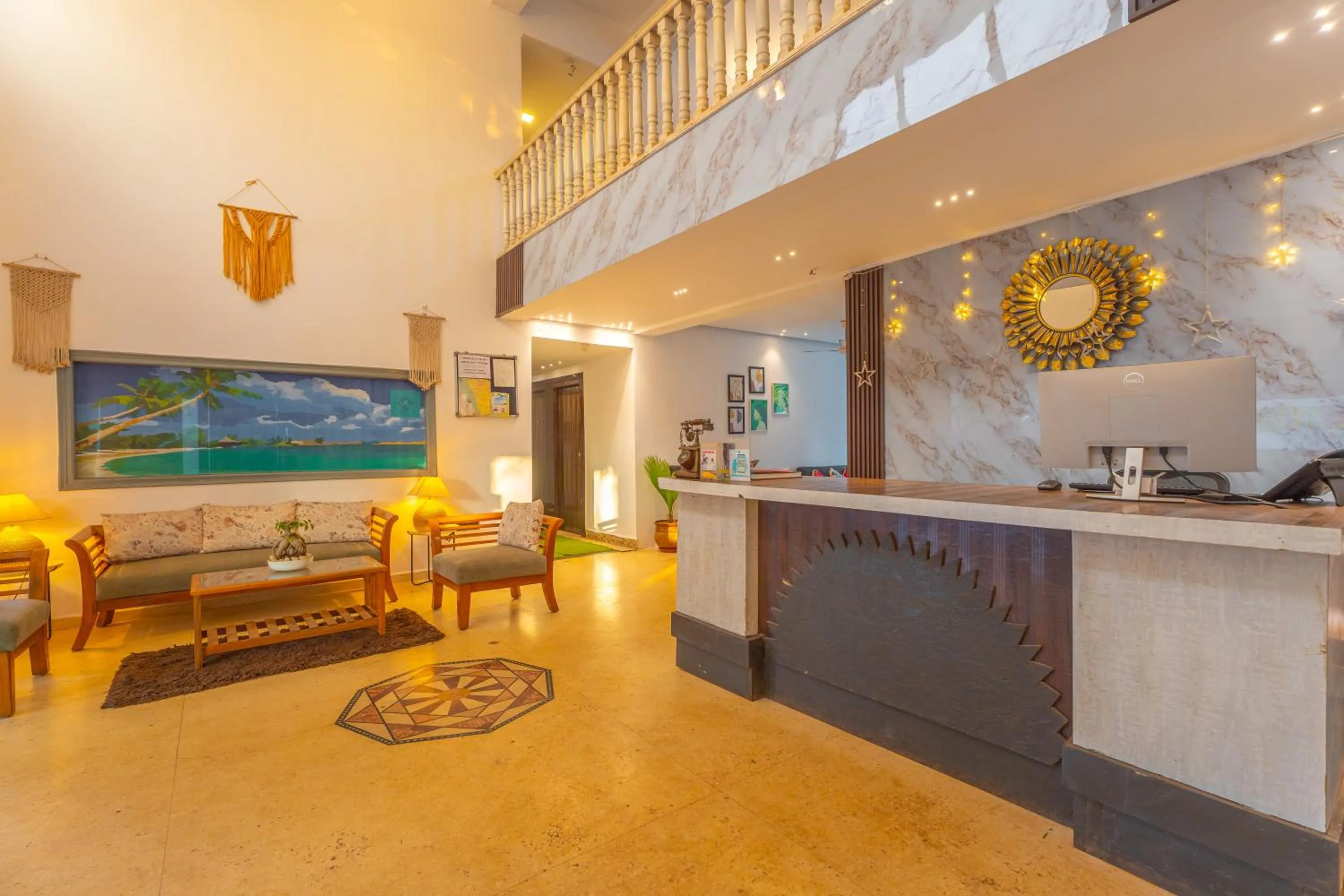 Lobby or reception in The Boho, Vagator Beach Goa Near Thalassa