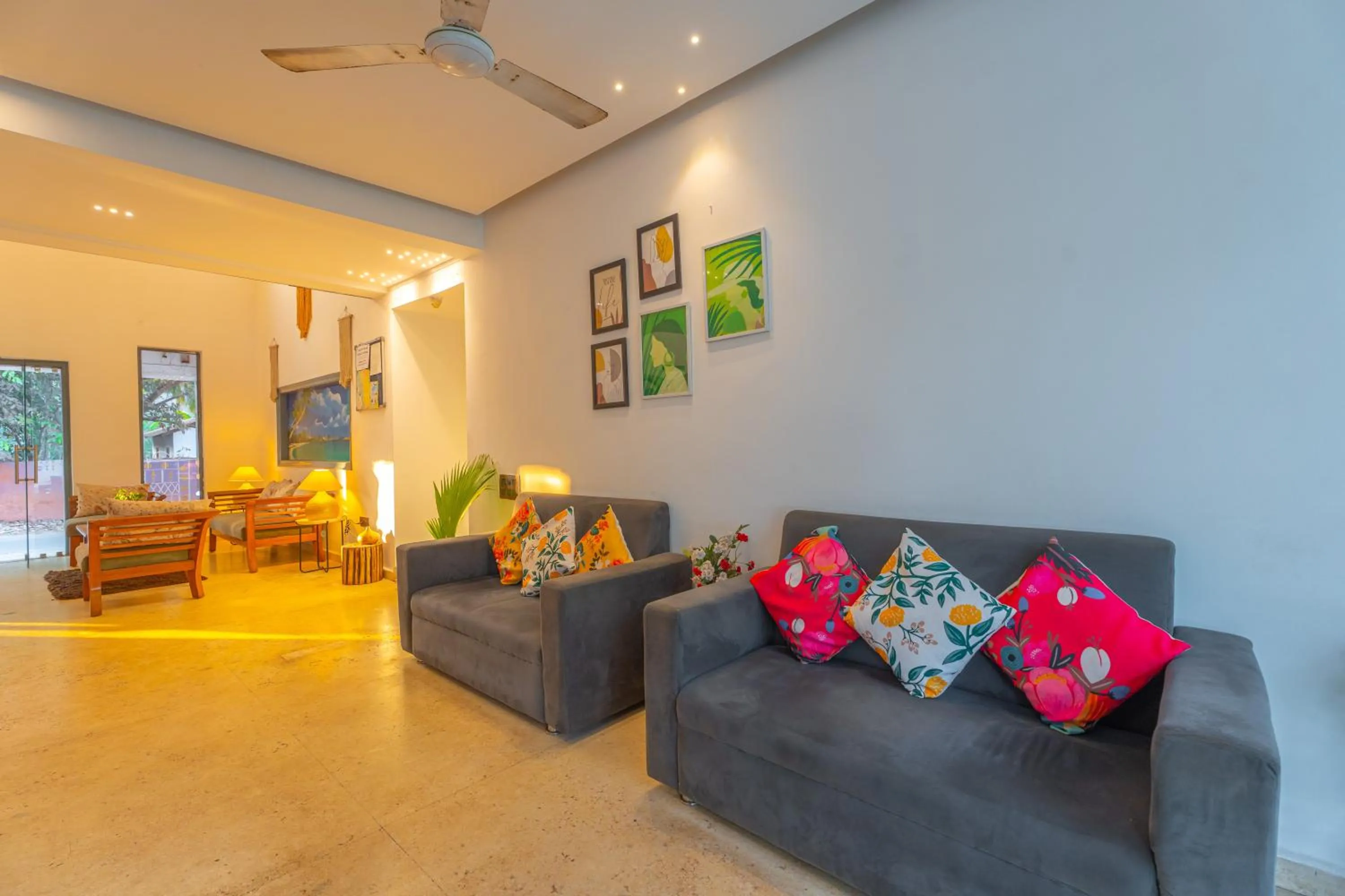 Lobby or reception in The Boho, Vagator Beach Goa Near Thalassa