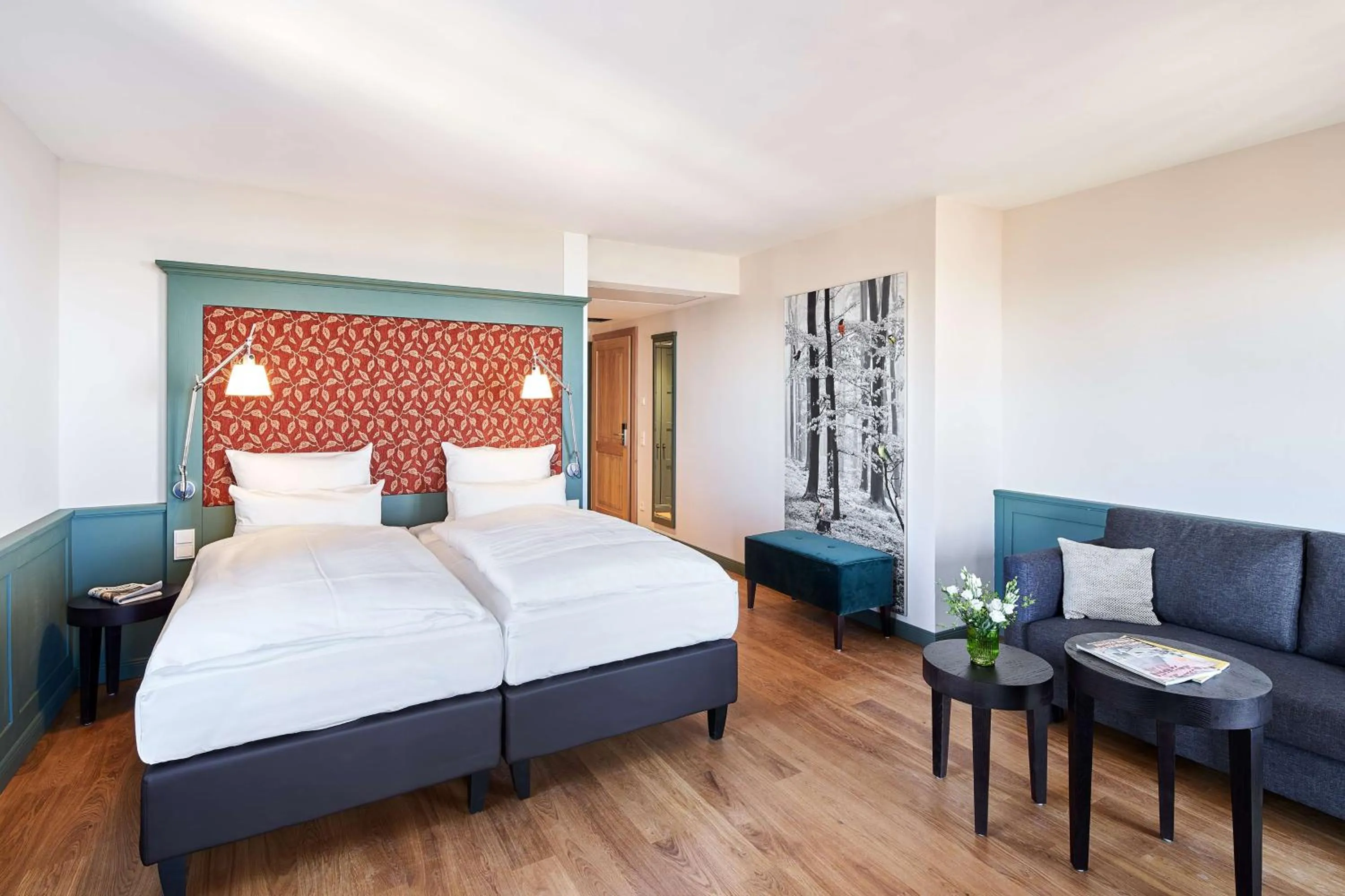 Summer, Bed in Berggasthof Königstuhl