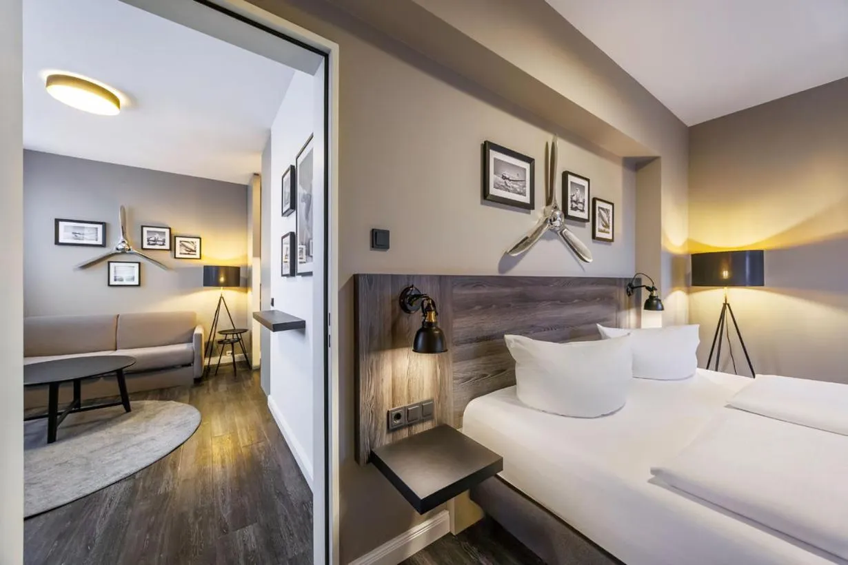 Photo of the whole room, Bed in Airporthotel Berlin-Adlershof