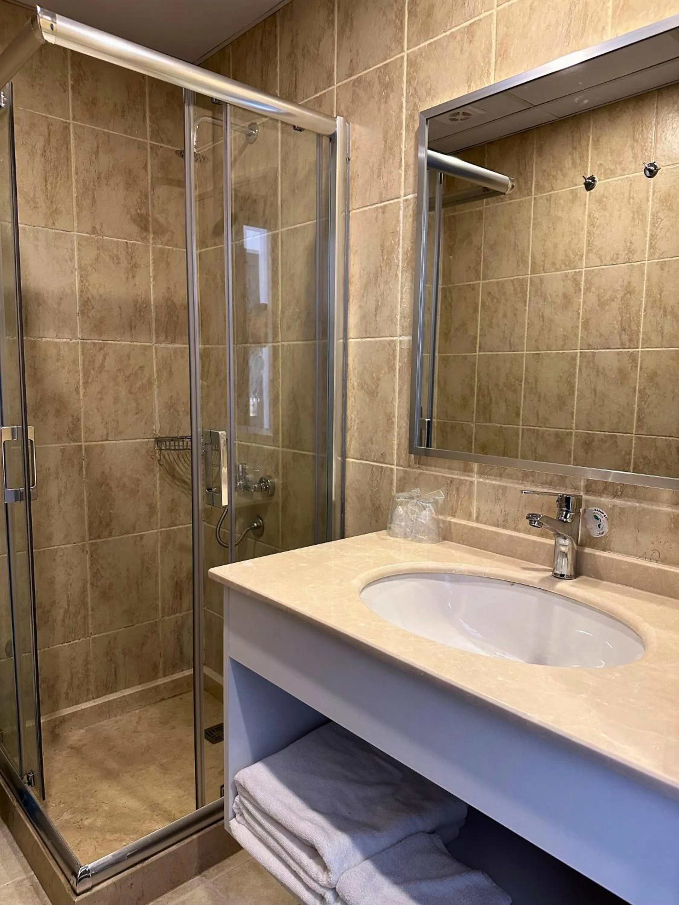 Shower in Hotel Peninsula