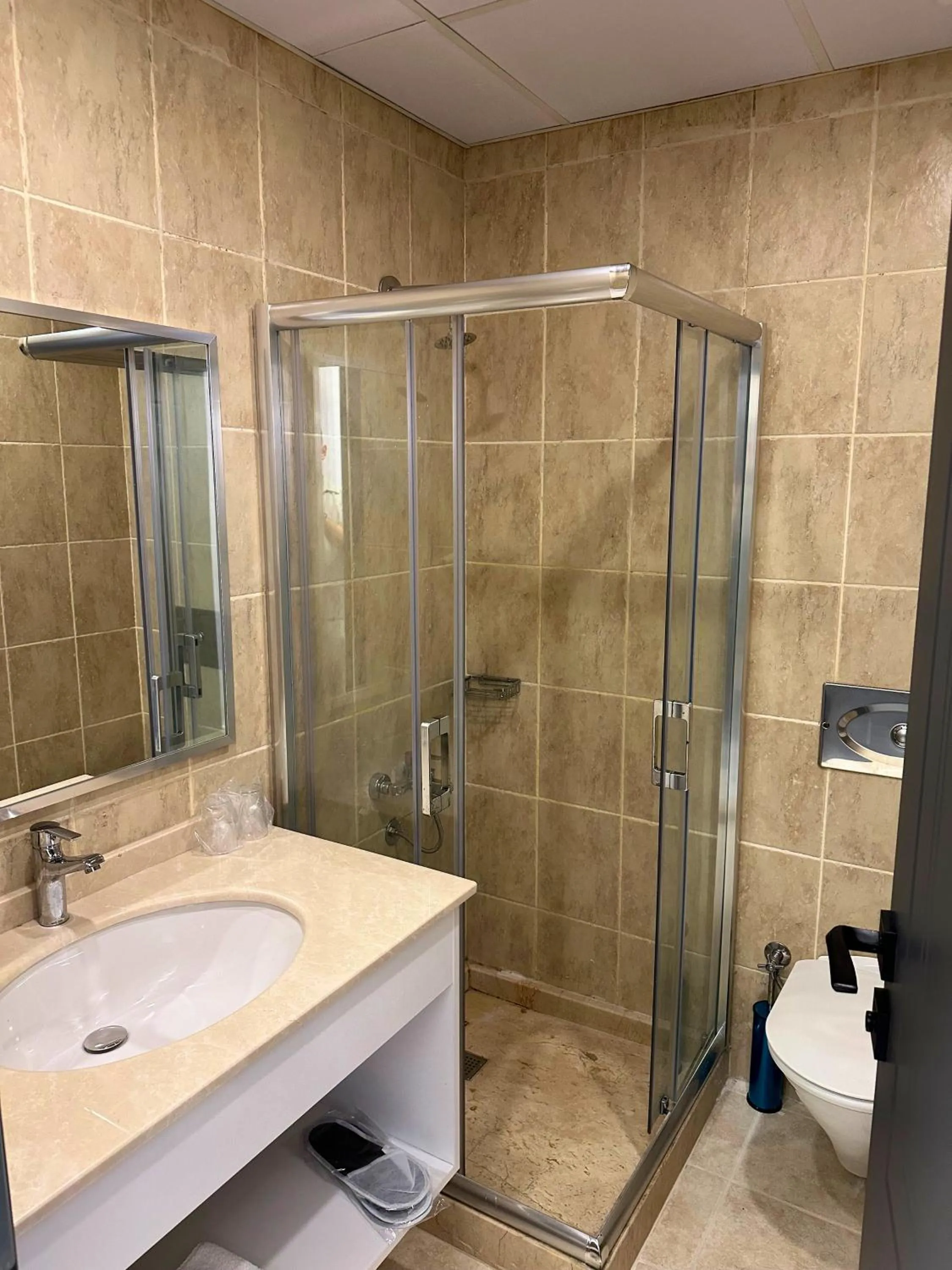 Shower in Hotel Peninsula