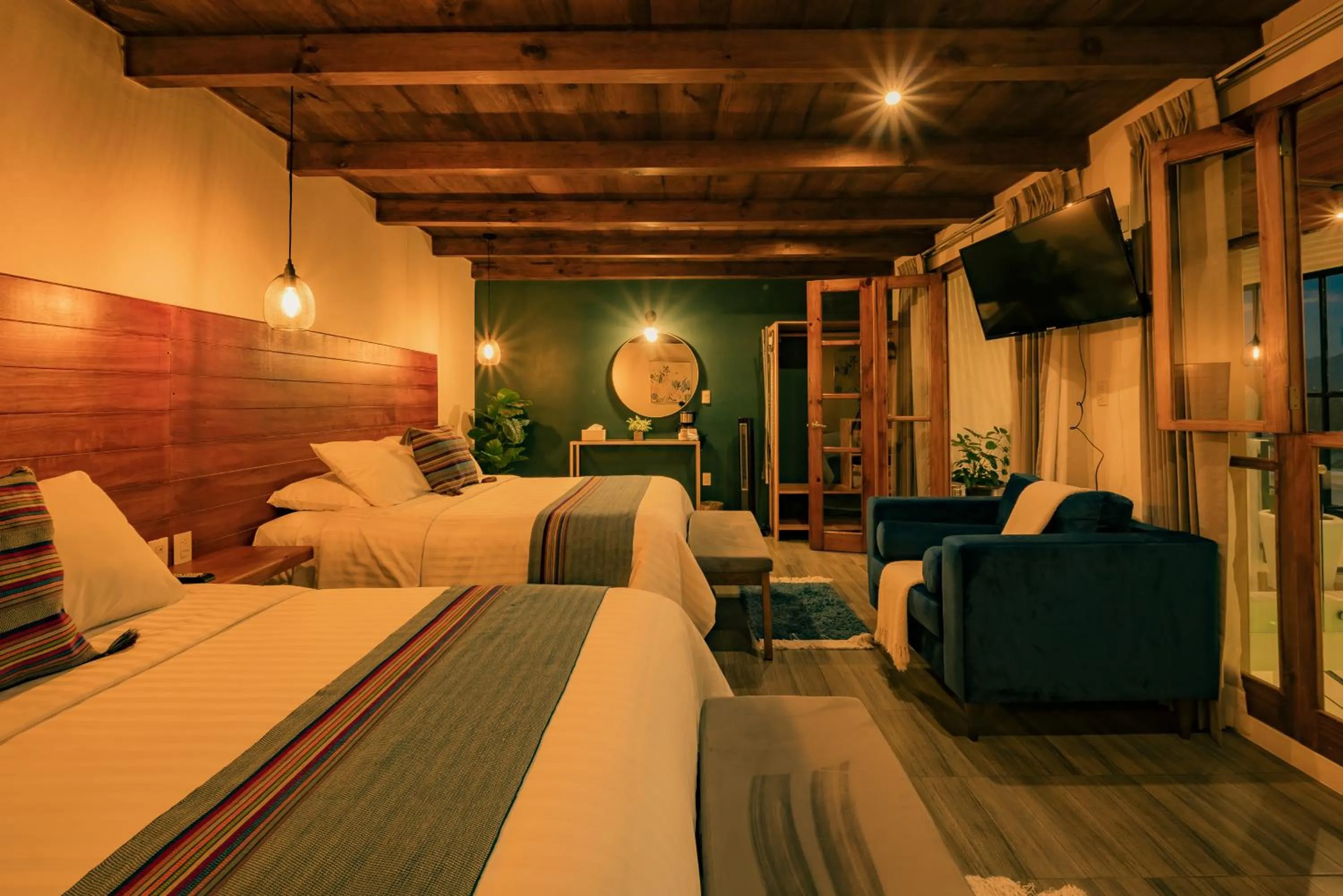 View (from property/room), Bed in Na Hotel