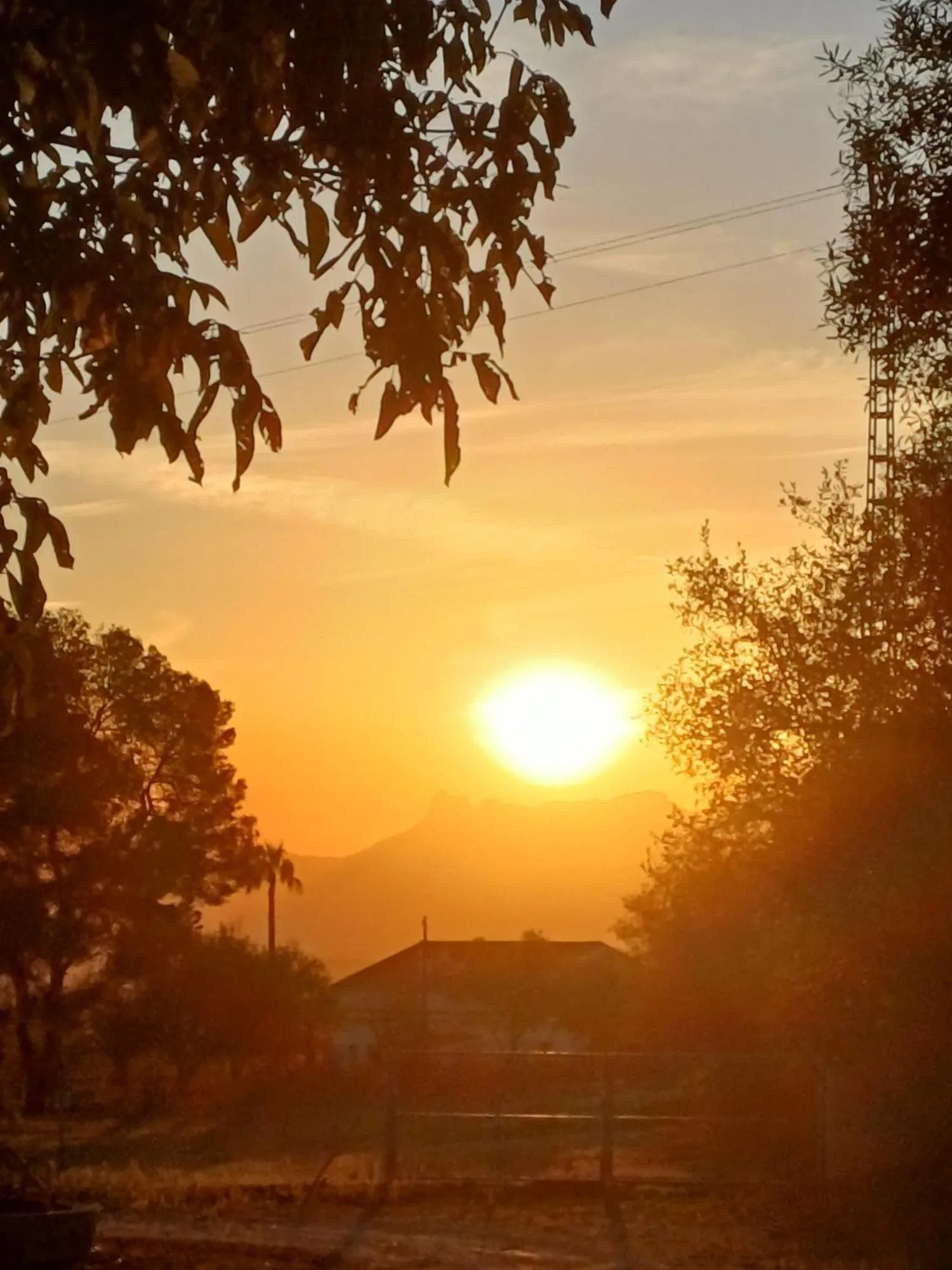 Sunset in B&B Casa Vitalidad