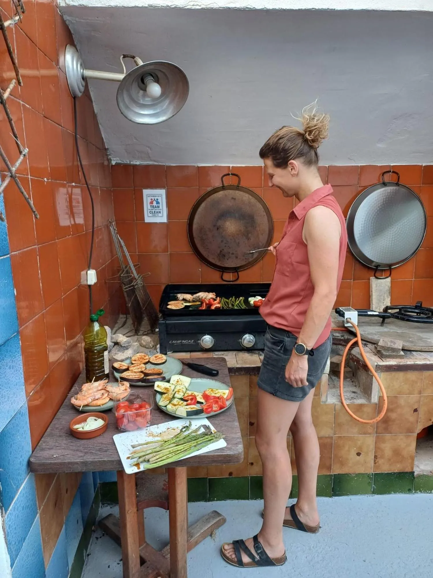 BBQ facilities in B&B Casa Vitalidad