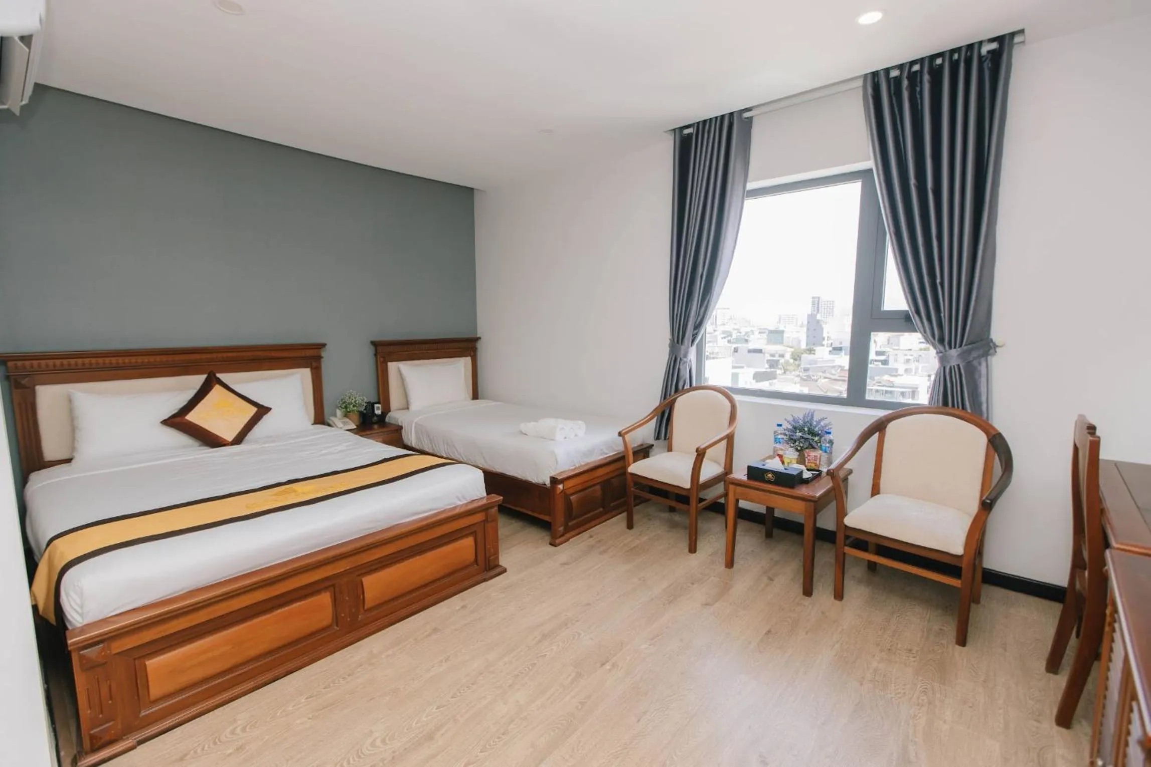 View (from property/room), Bed in Cali Hotel Quy Nhơn