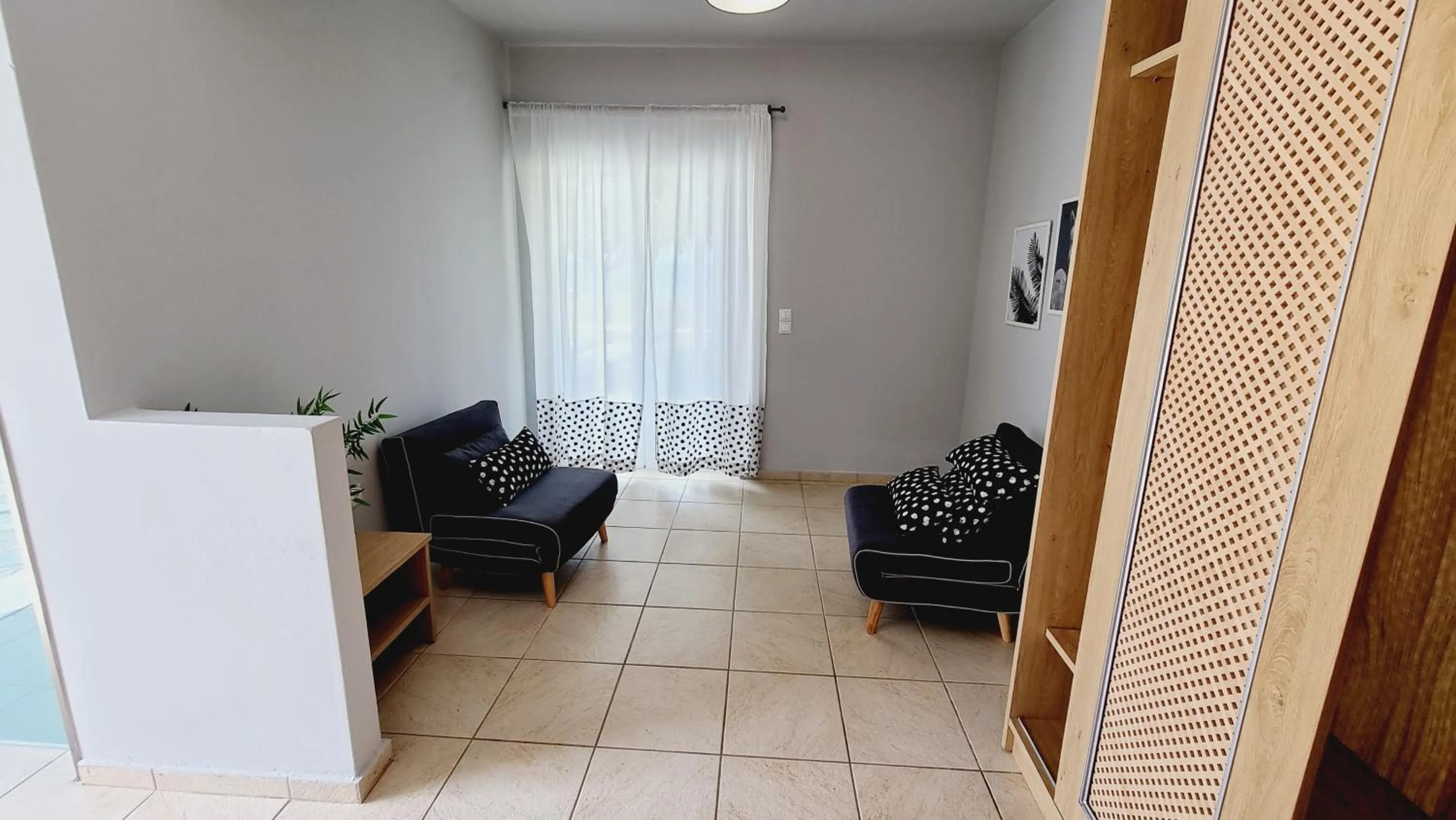 Seating area in Chloe Apartments