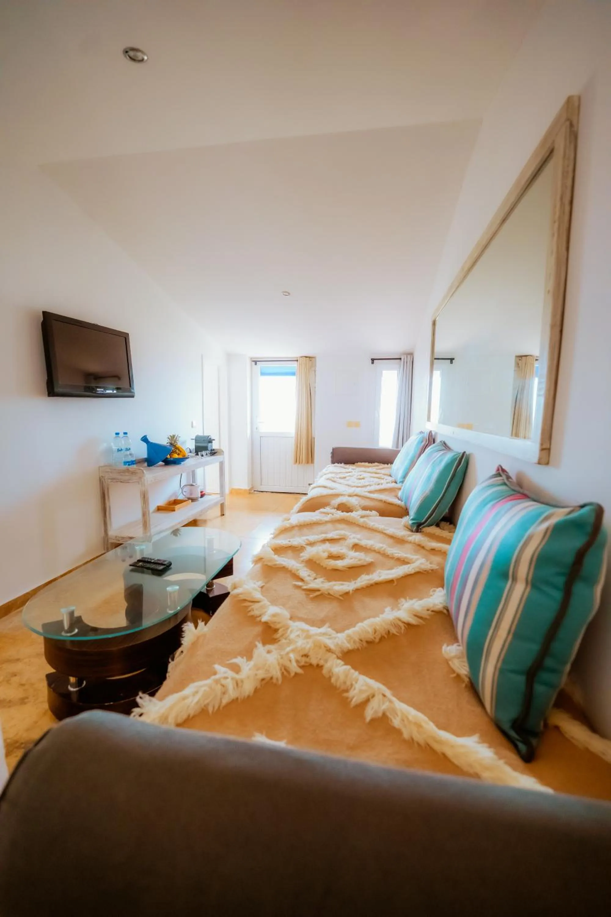 Living room, Bed in Dakhla Attitude
