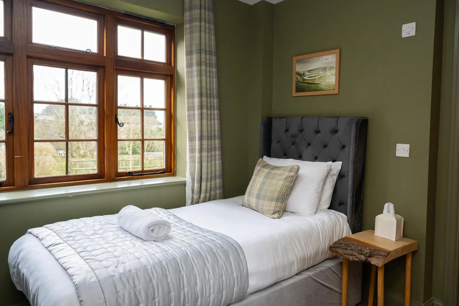 Bed in Tottington Manor Hotel