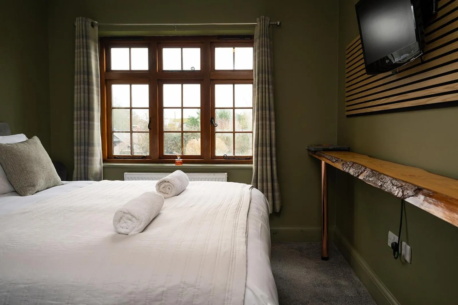 Bed in Tottington Manor Hotel