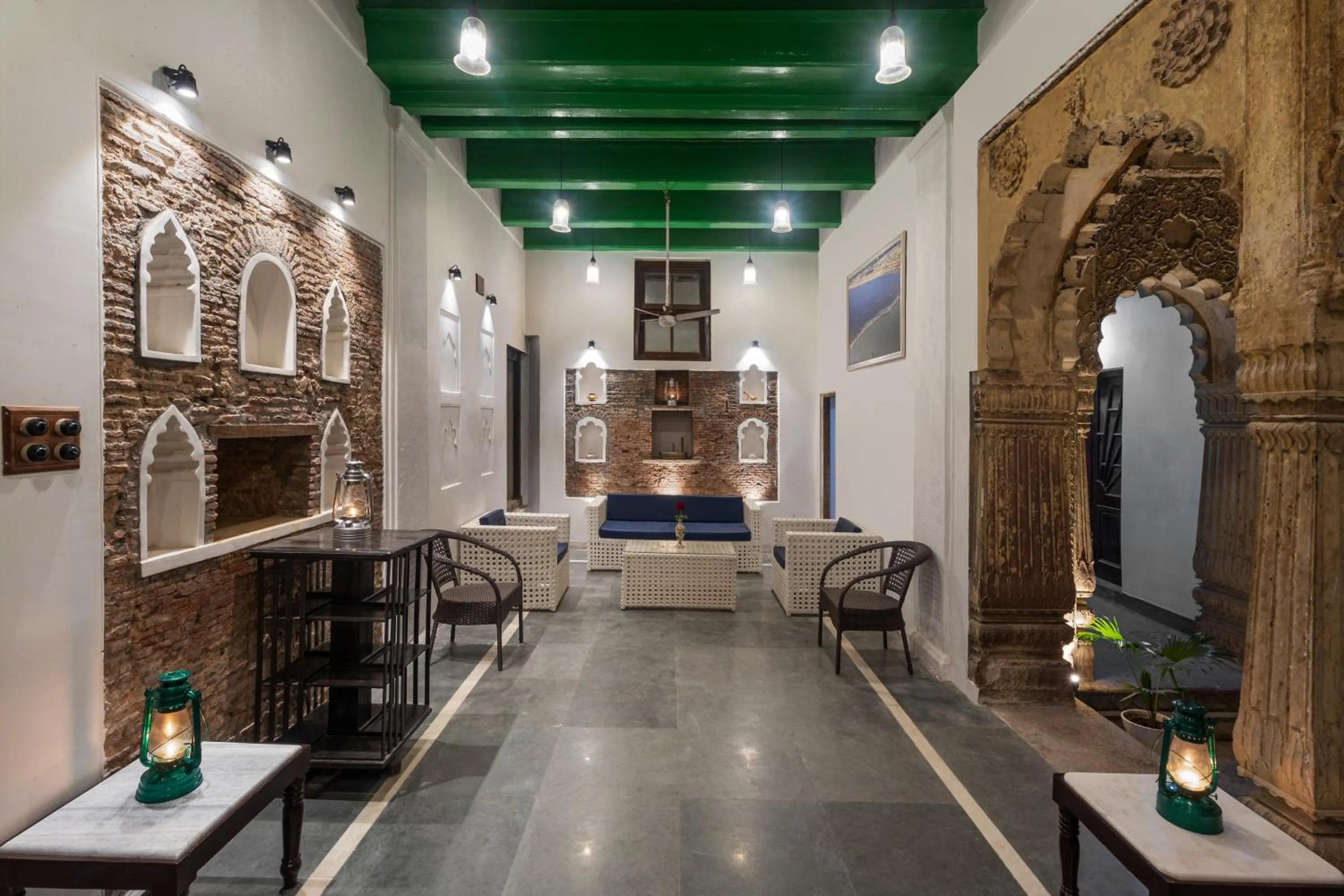 Seating area in WelcomHeritage Badi Kothi