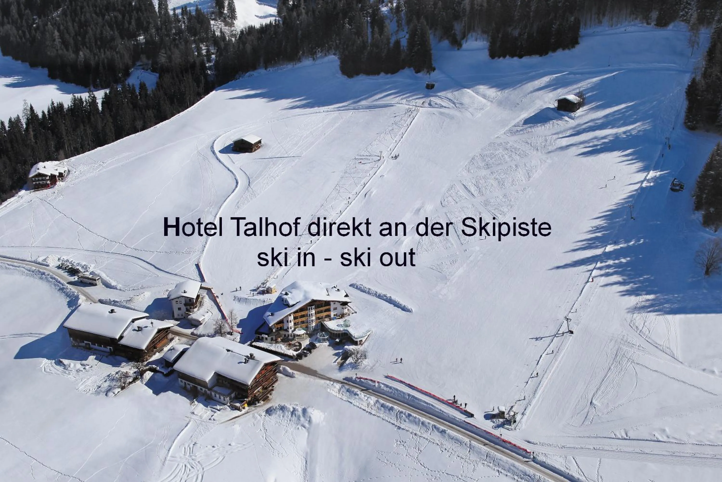 Skiing in Apparthotel Talhof, Restaurant, Pool und Spa