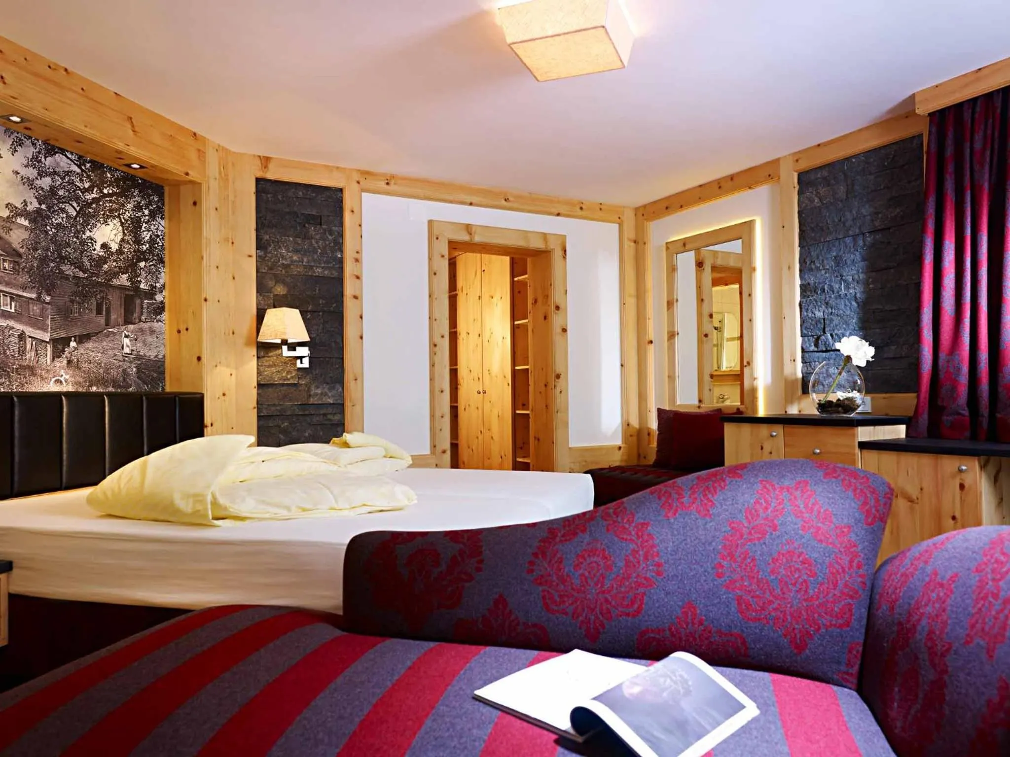 Photo of the whole room, Bed in Hirschen Wohlfühlhotel Bregenzerwald