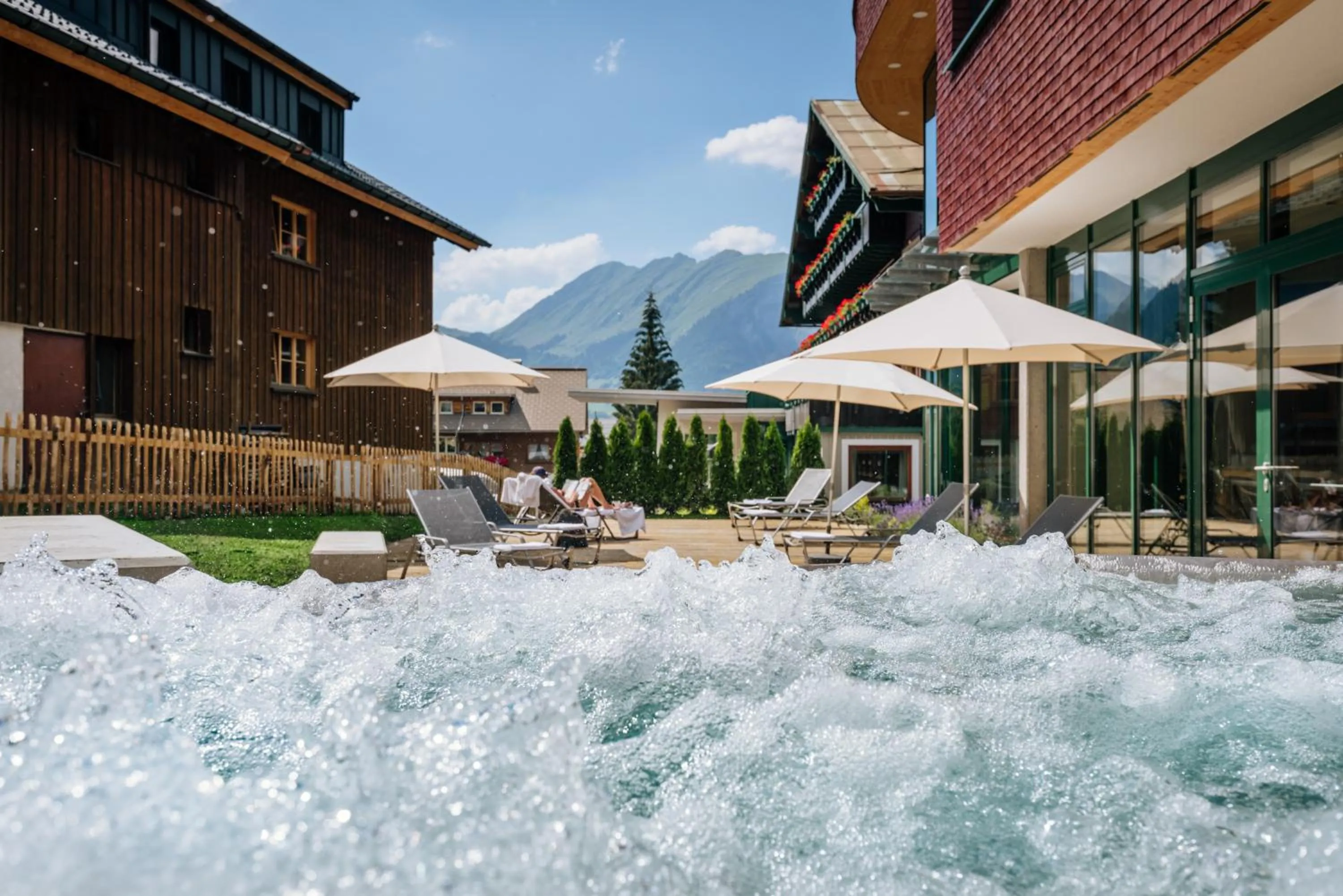 Hot Tub in Hirschen Wohlfühlhotel Bregenzerwald