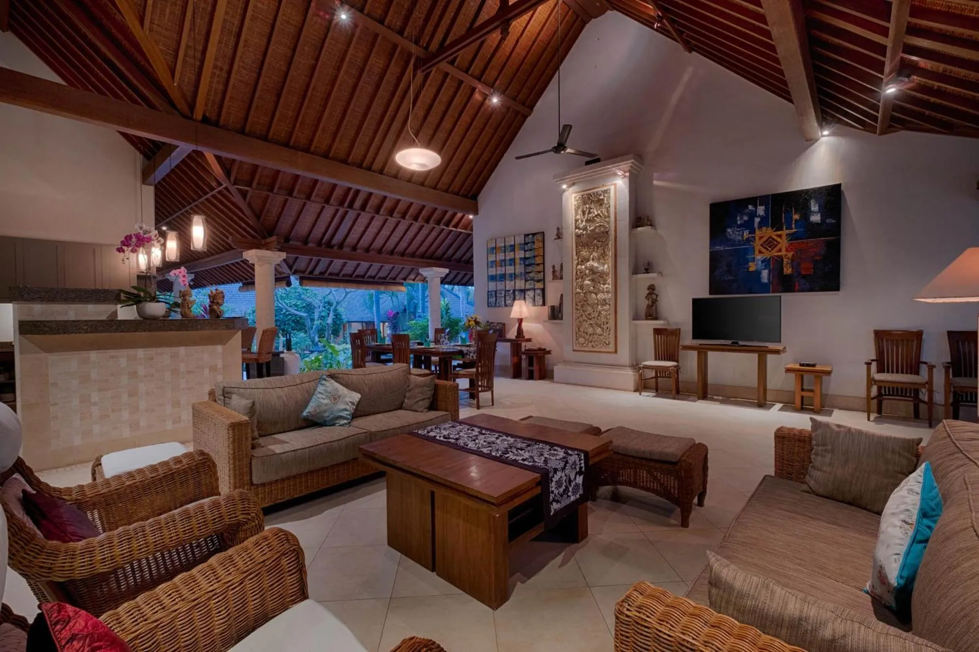 Communal lounge/ TV room in Kutus Kutus Estuary Saba Beach