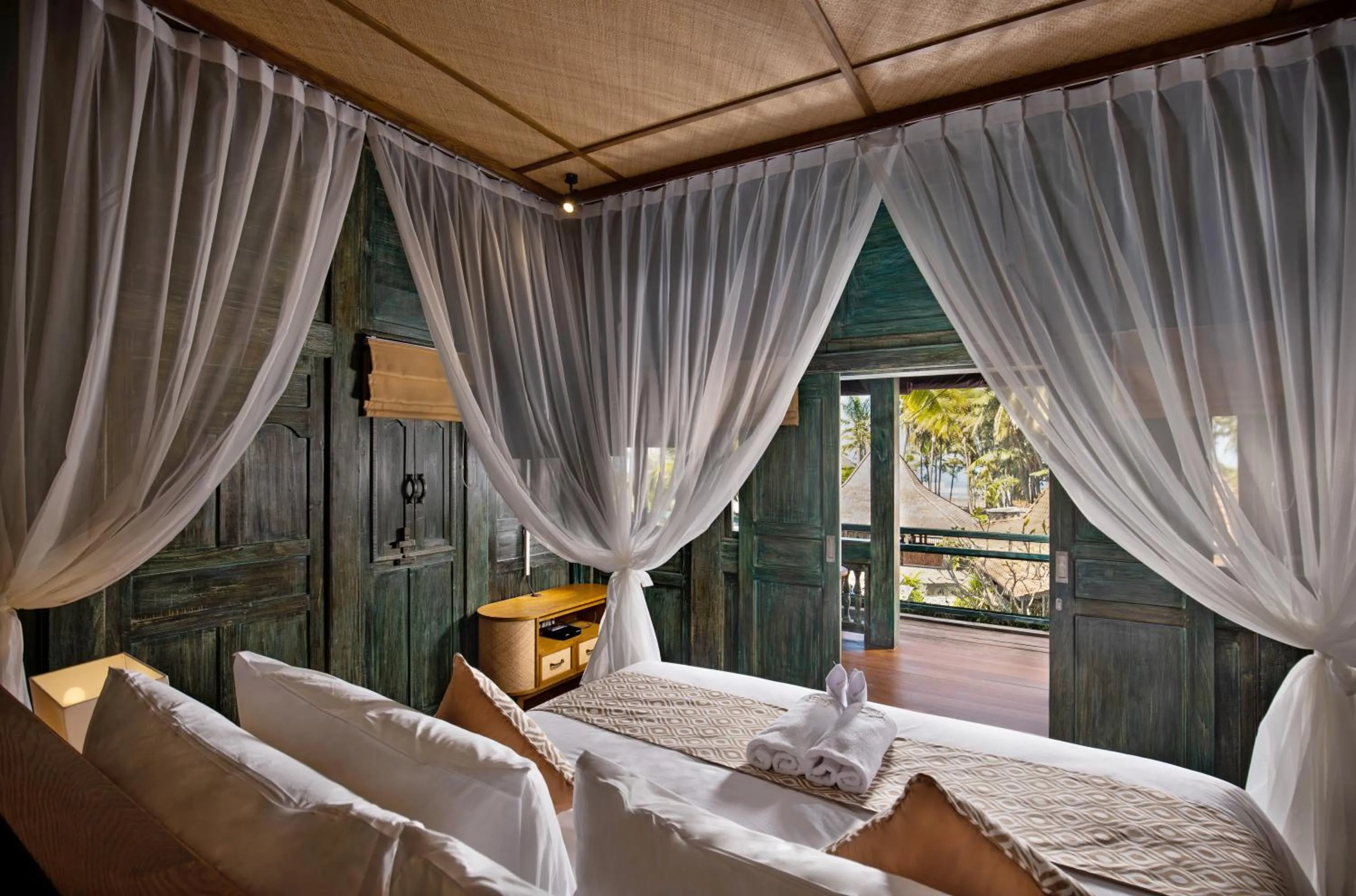 View (from property/room), Bed in Kutus Kutus Estuary Saba Beach