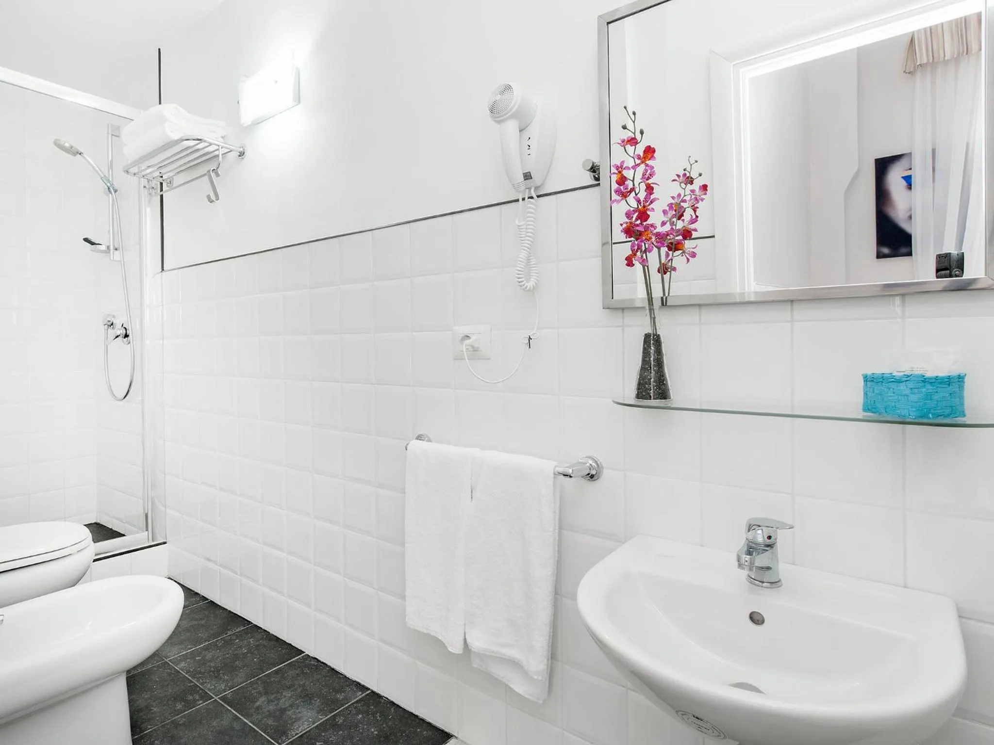 Bathroom in White Rooms Colosseo