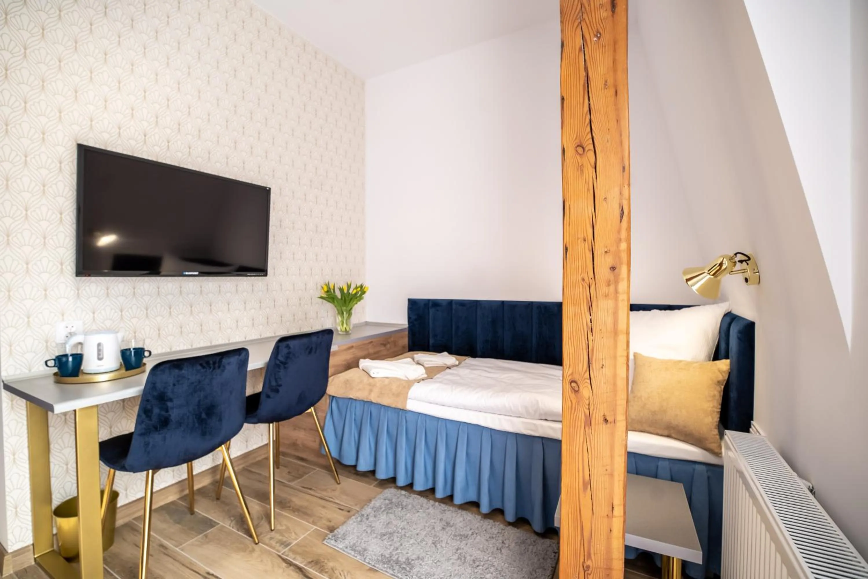 Bed in Helios Aparthotel