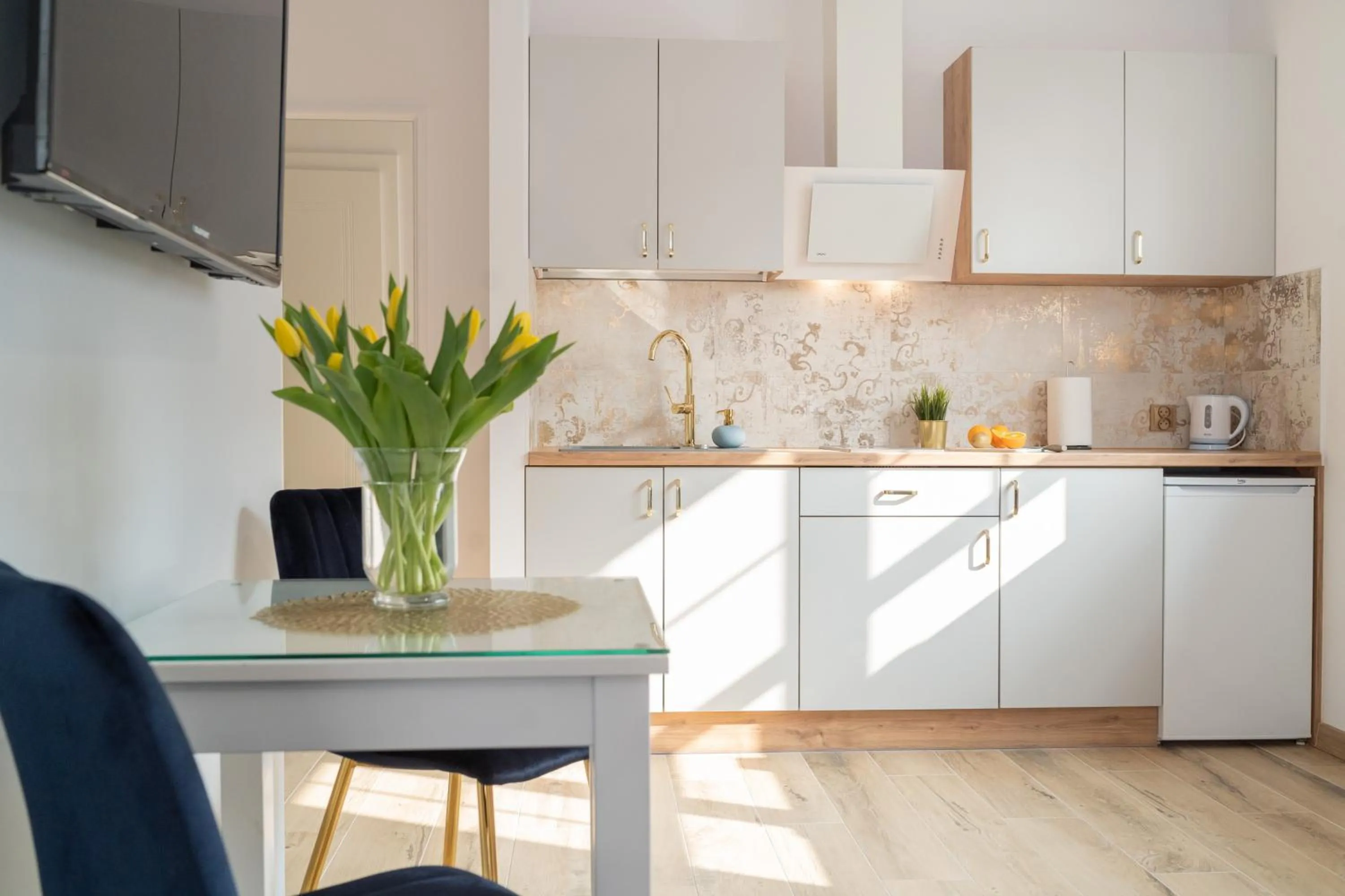 Kitchen or kitchenette in Helios Aparthotel