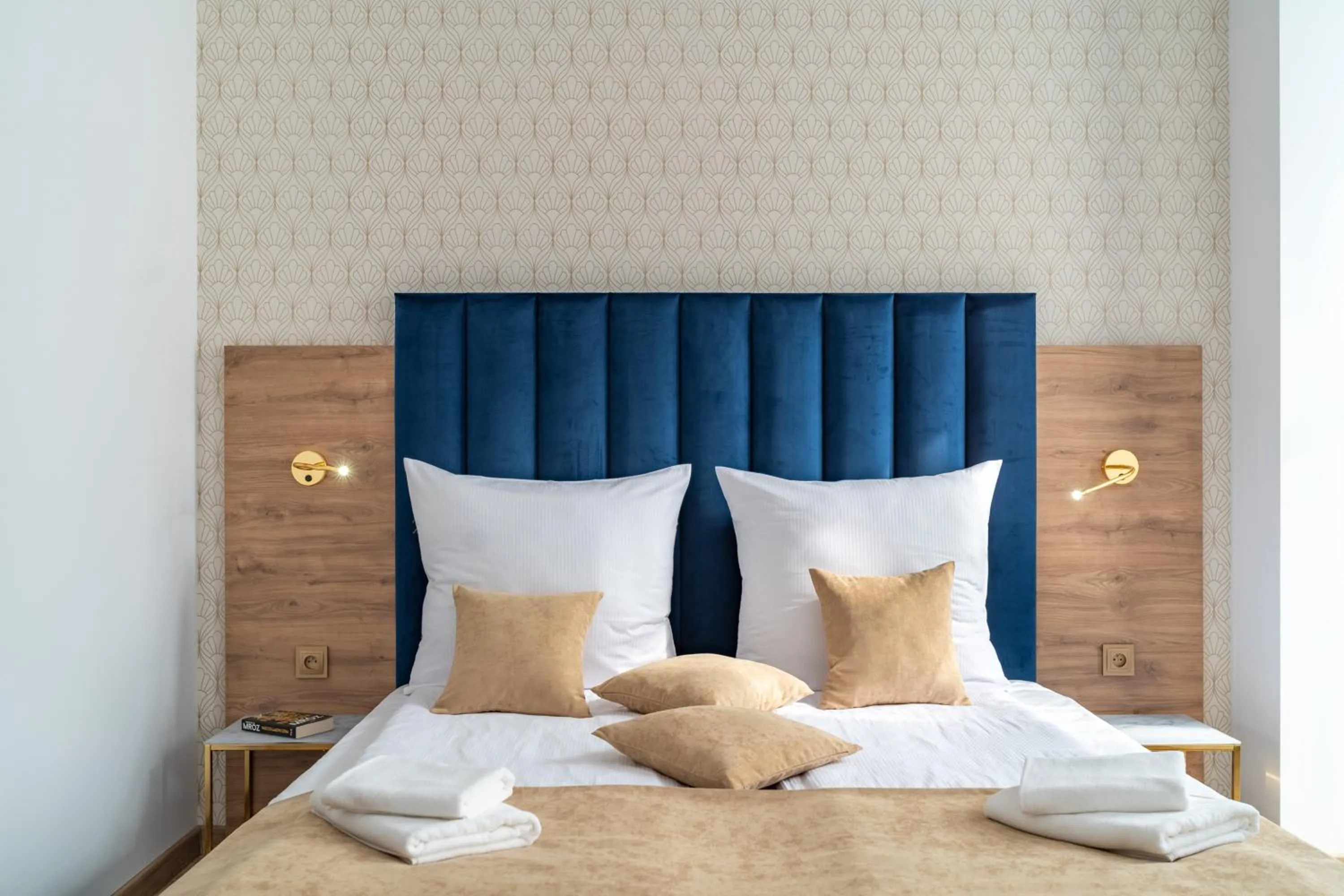 Bed in Helios Aparthotel