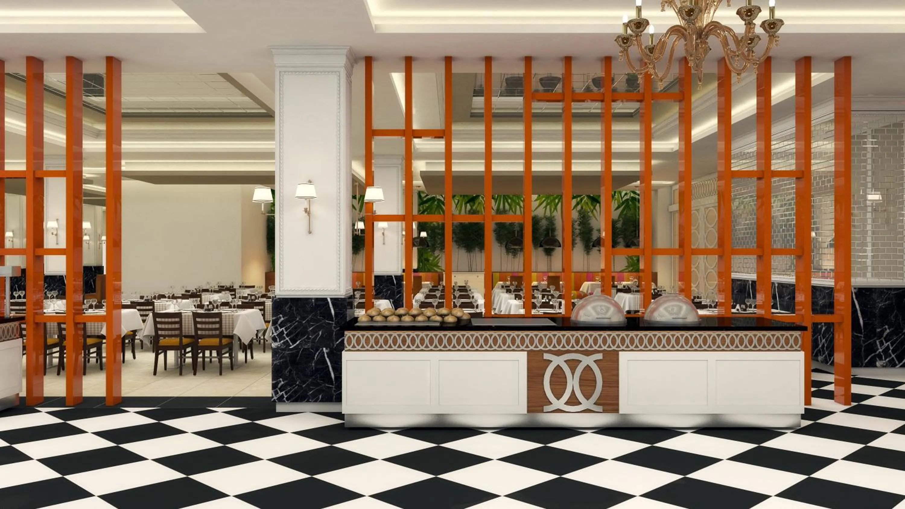 Restaurant/places to eat in Royal Garden Beach Hotel