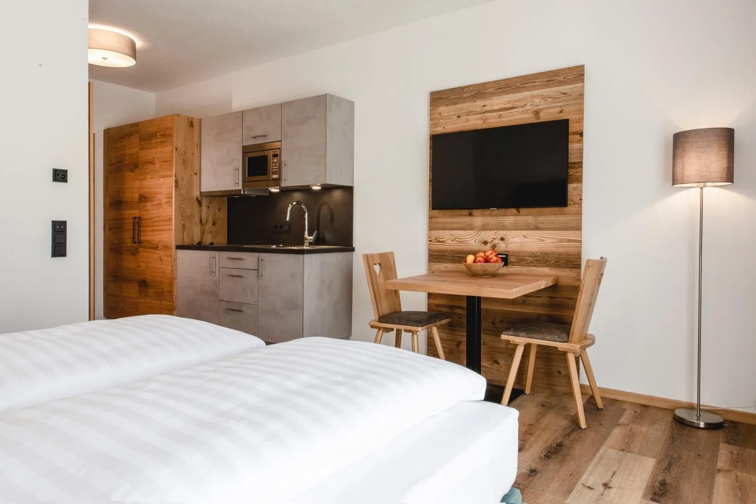 Kitchen or kitchenette, Bed in Kopeindlgut Apartments