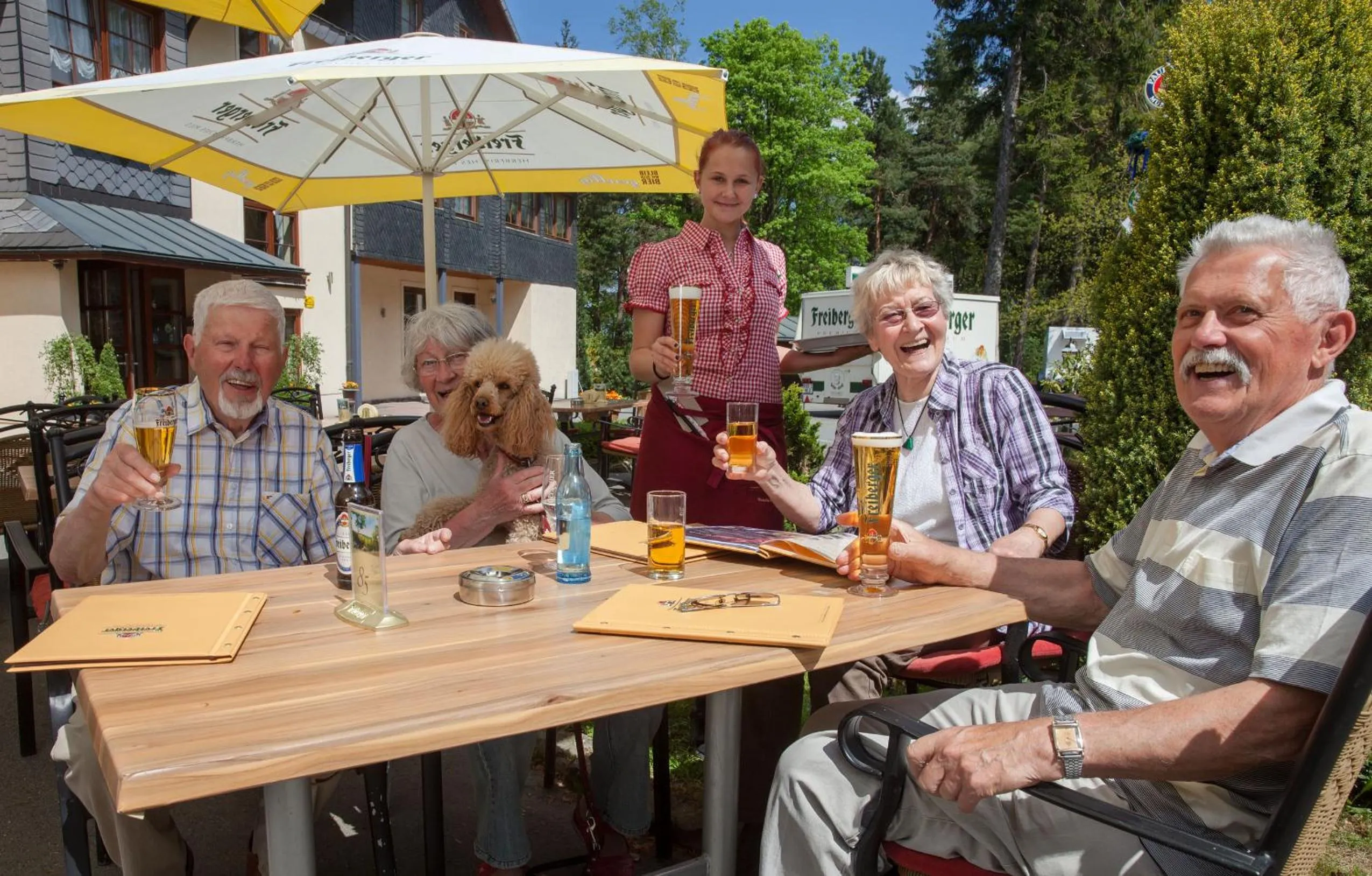 group of guests in Augustusberg Hotel & Restaurant