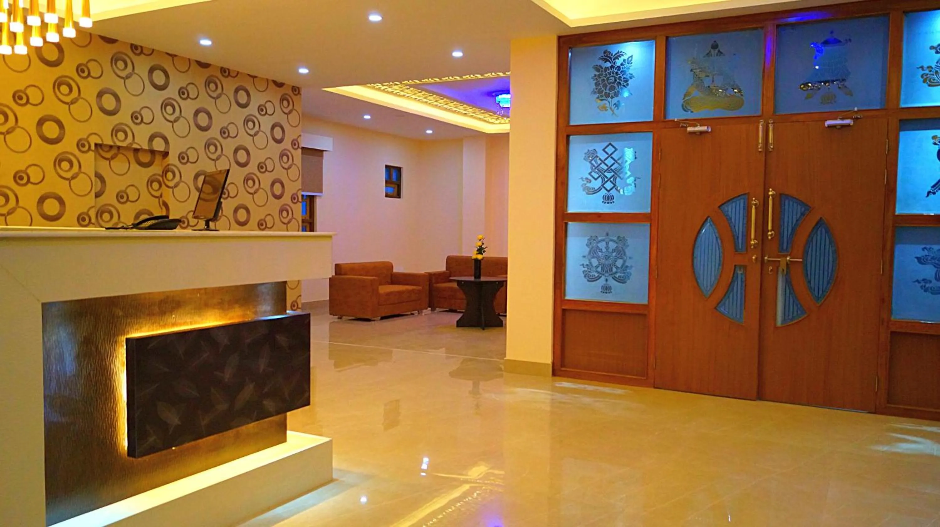 Living room in ShriGo Hotel Gangtok