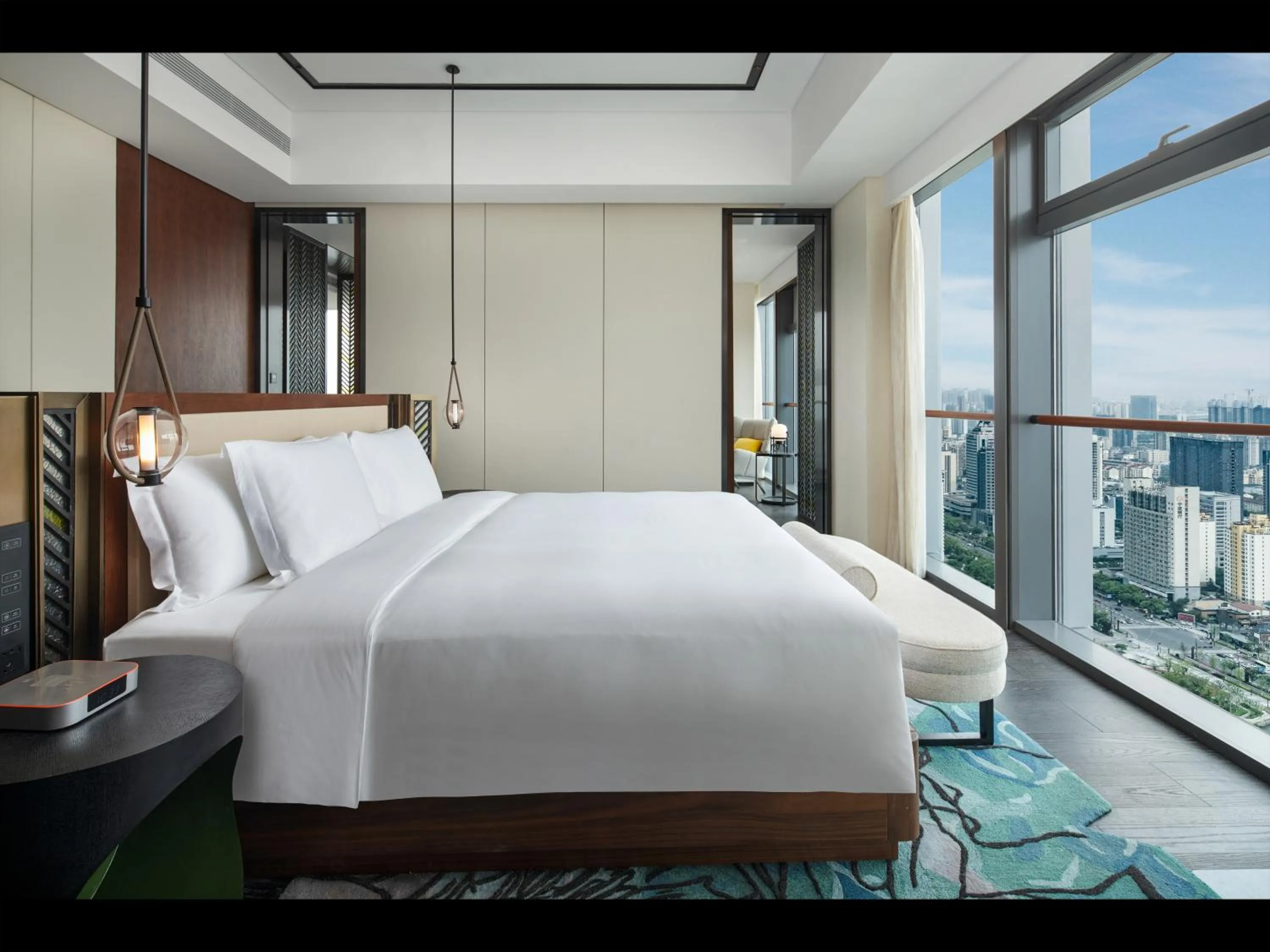 Bed in Hotel Indigo Suzhou Grand Canal by IHG