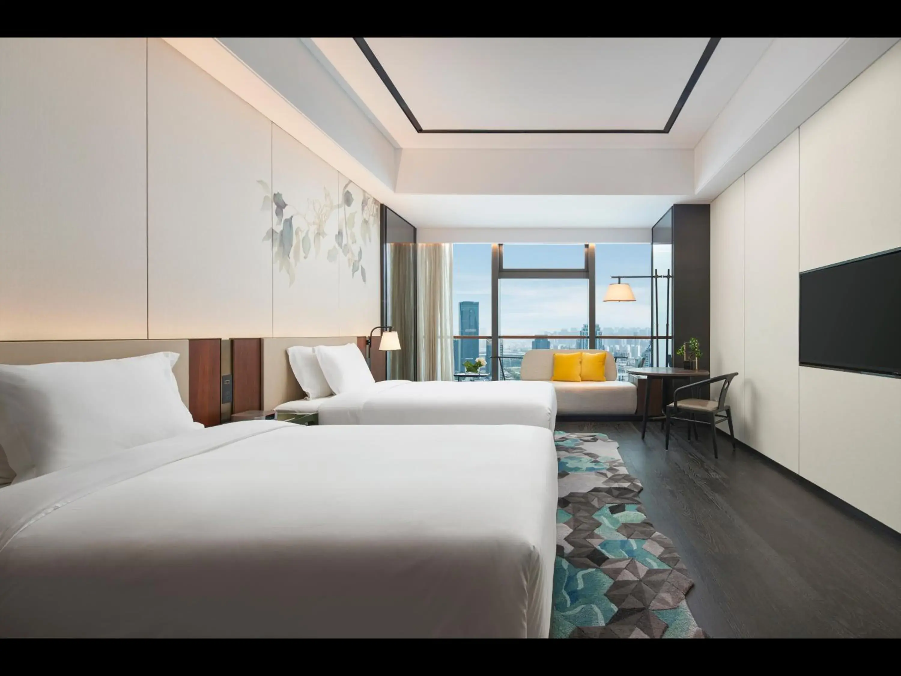 Premium Double Room with Two Double Beds in Hotel Indigo Suzhou Grand Canal by IHG Premium Double Room with Two Double Beds in Hotel Indigo Suzhou Grand Canal by IHG