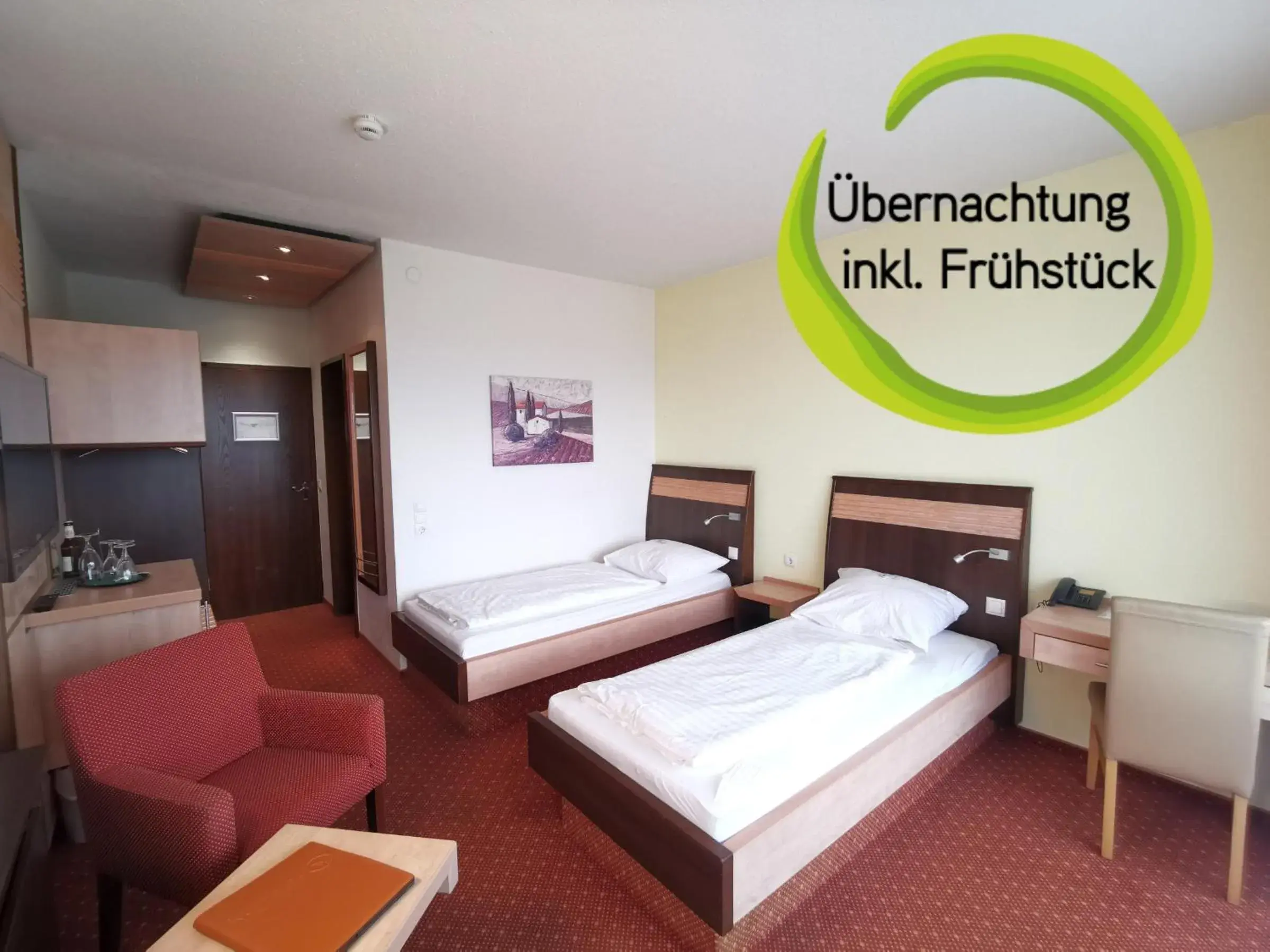 Twin Room in Kurhotel Bad Rodach an der ThermeNatur Twin Room in Kurhotel Bad Rodach an der ThermeNatur