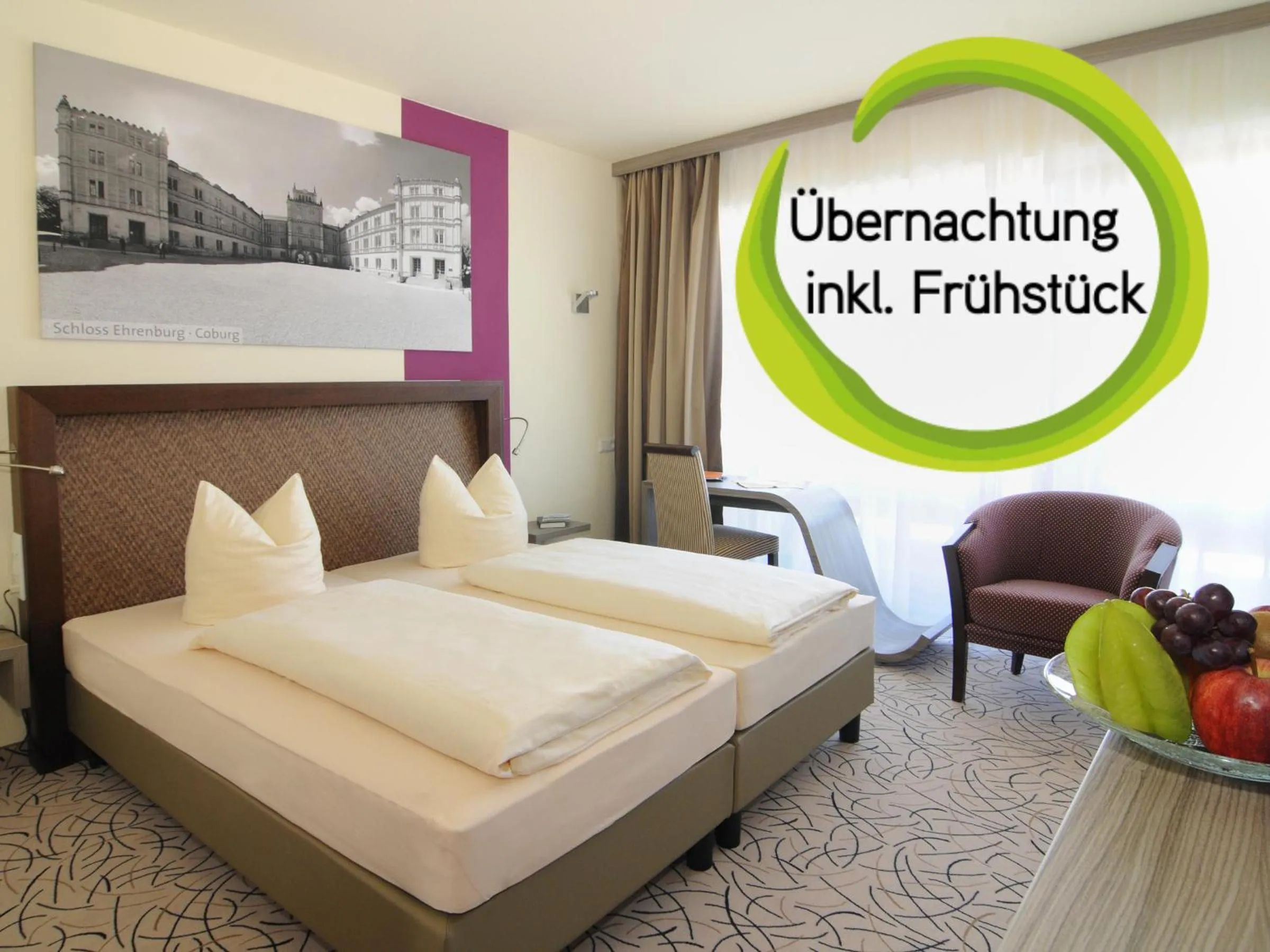 Bedroom, Bed in Kurhotel Bad Rodach an der ThermeNatur