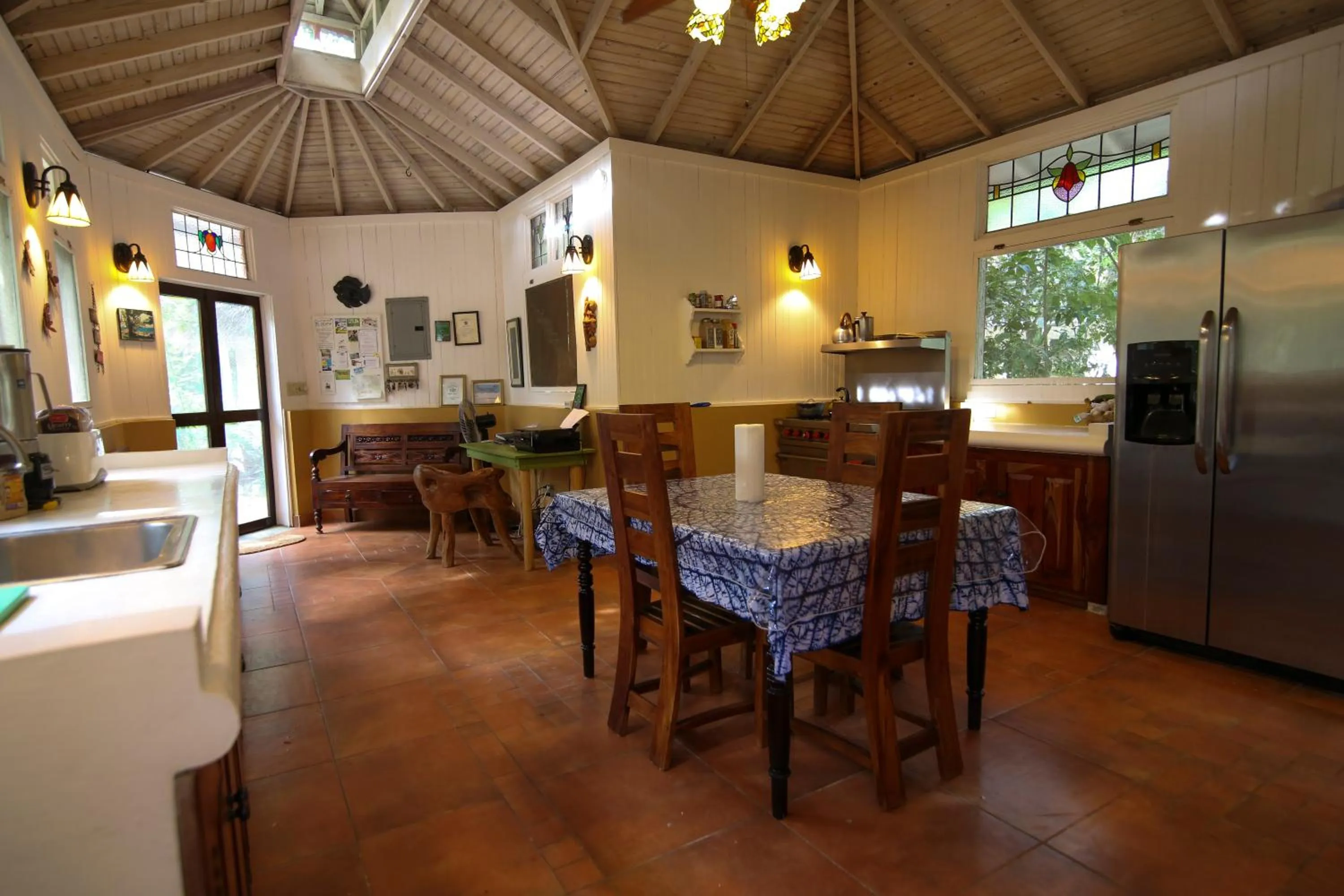 Communal kitchen in Tingalaya's Retreat