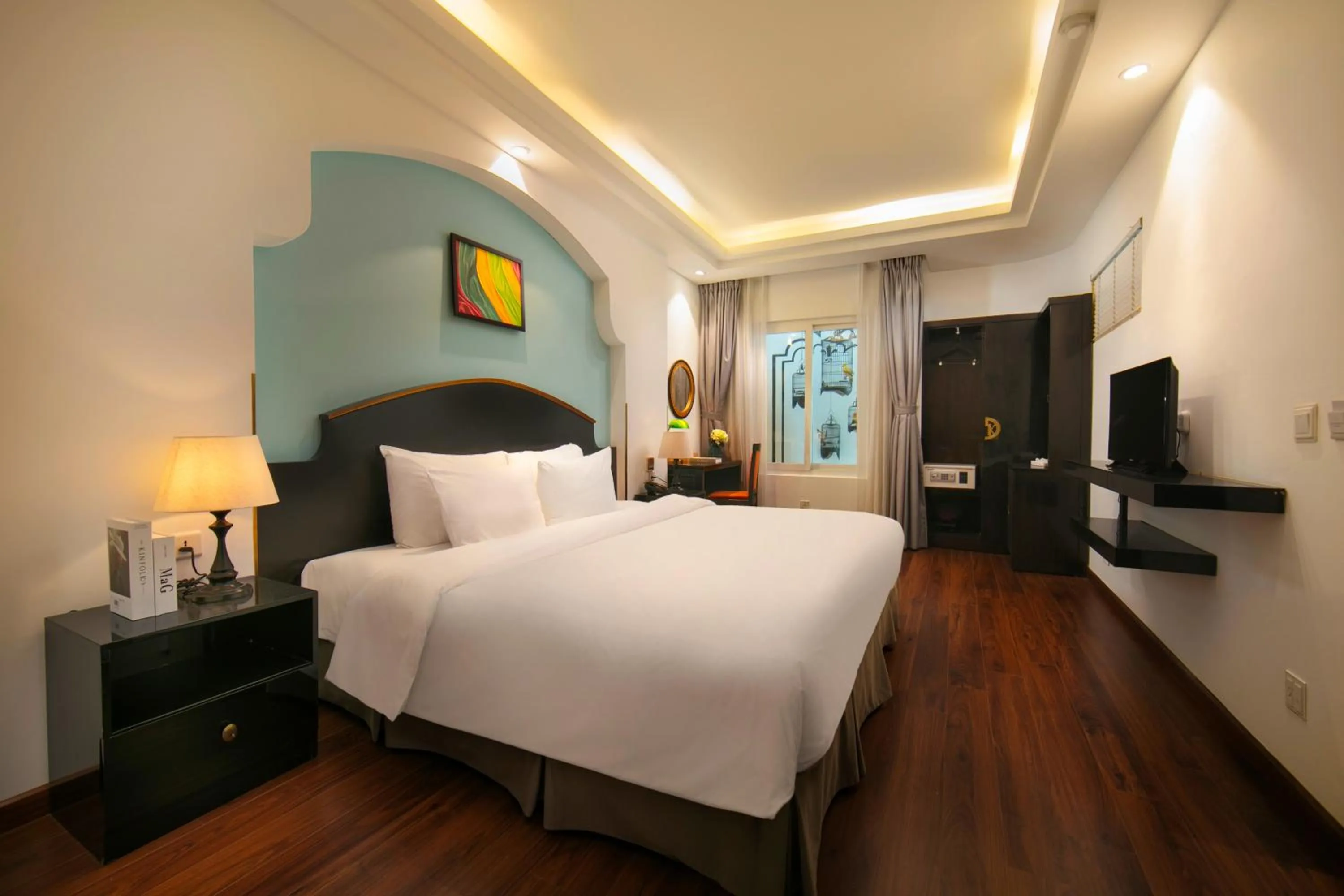 Bed in Hanoi Harmonia Hotel & Spa