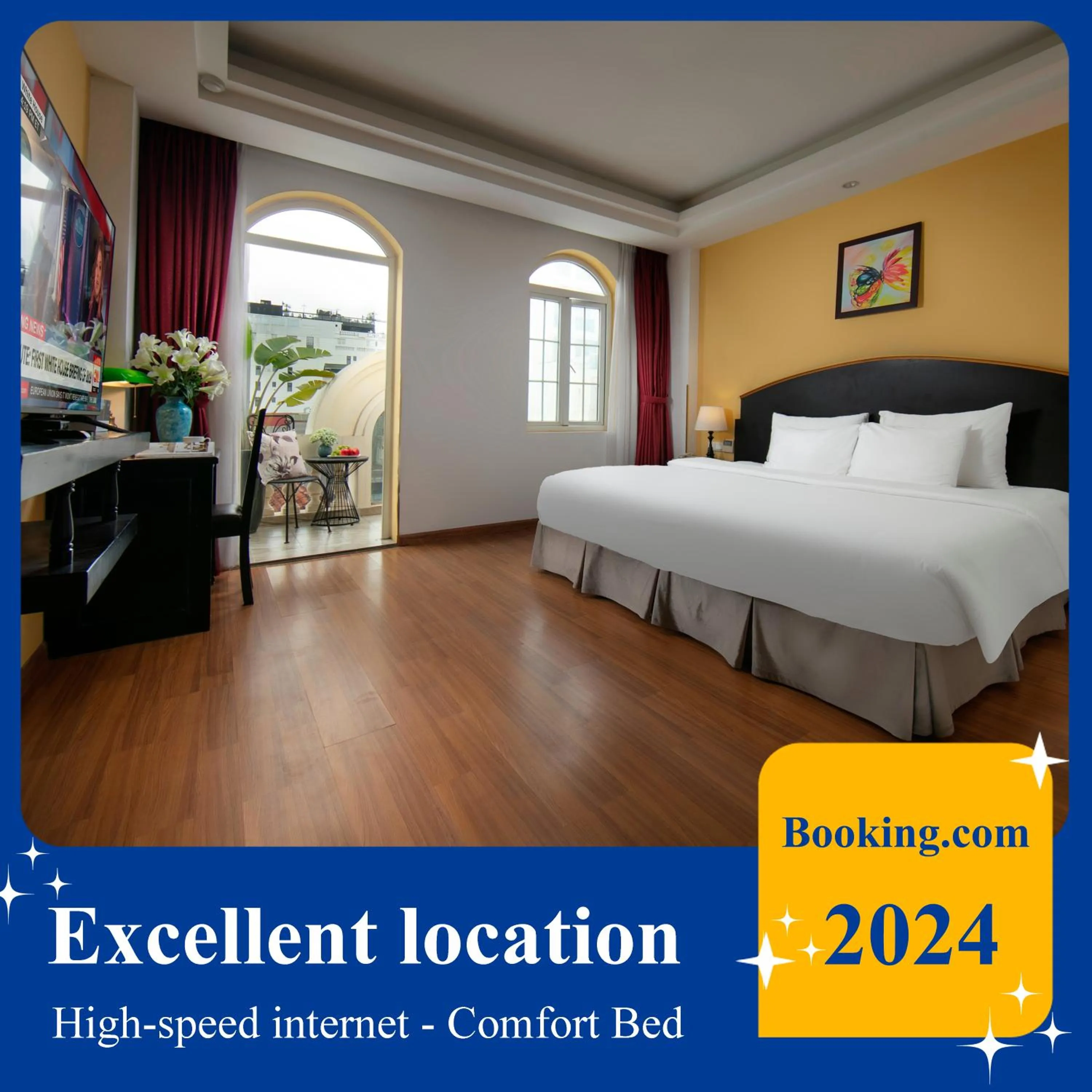 View (from property/room), Bed in Kén Hotel by Connek