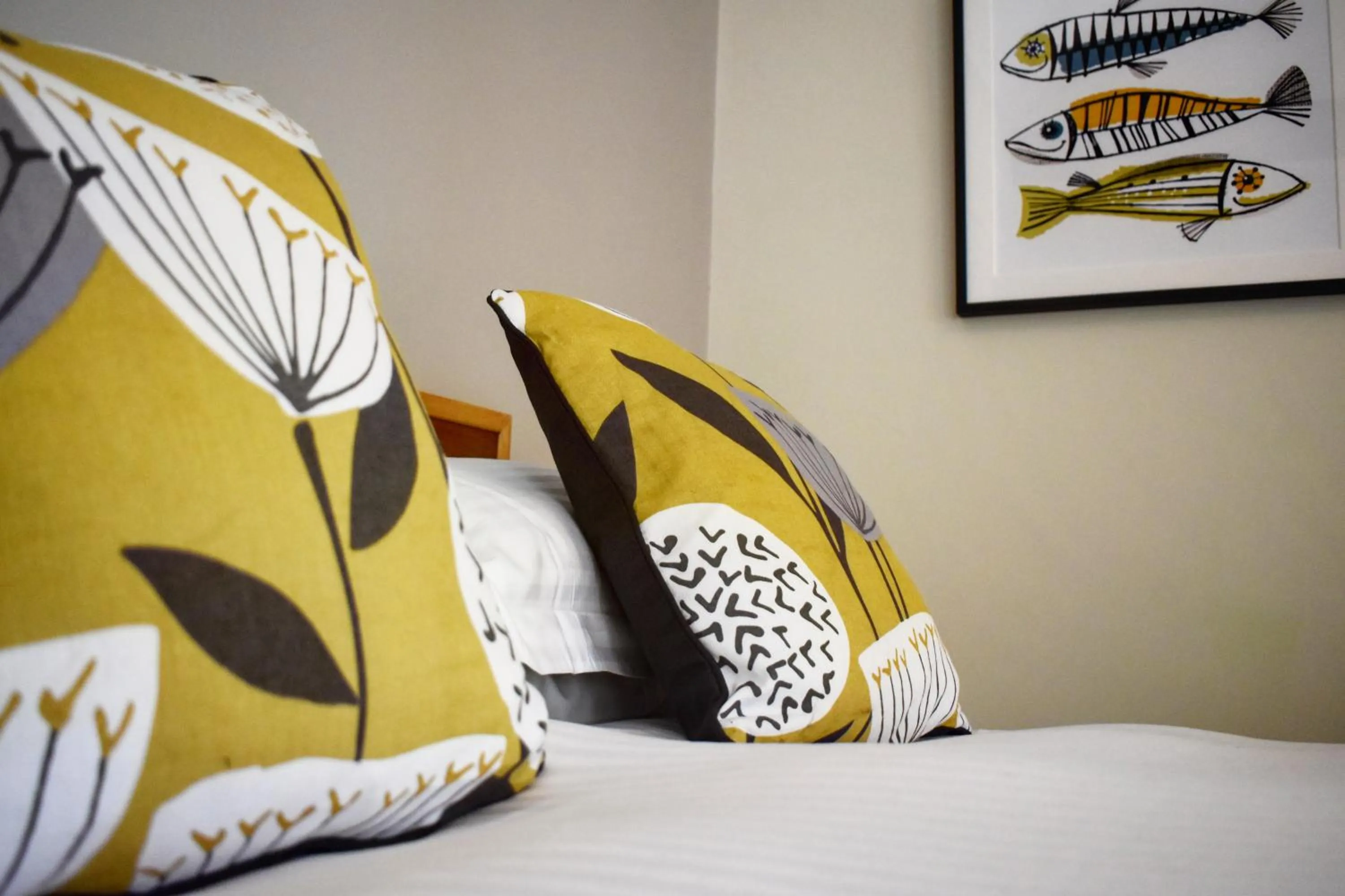 Bed in The Roebuck Inn