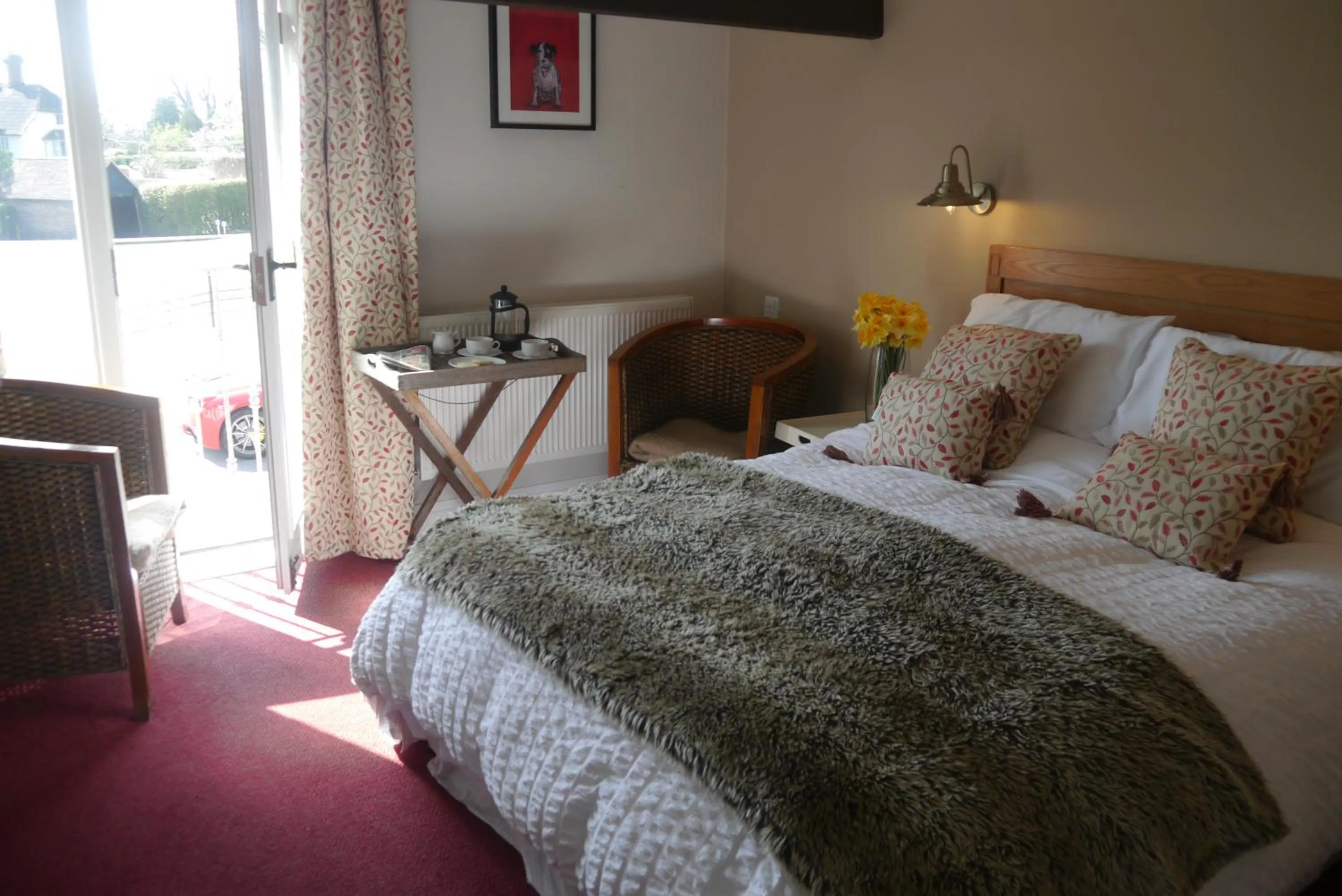 Bed in The Roebuck Inn