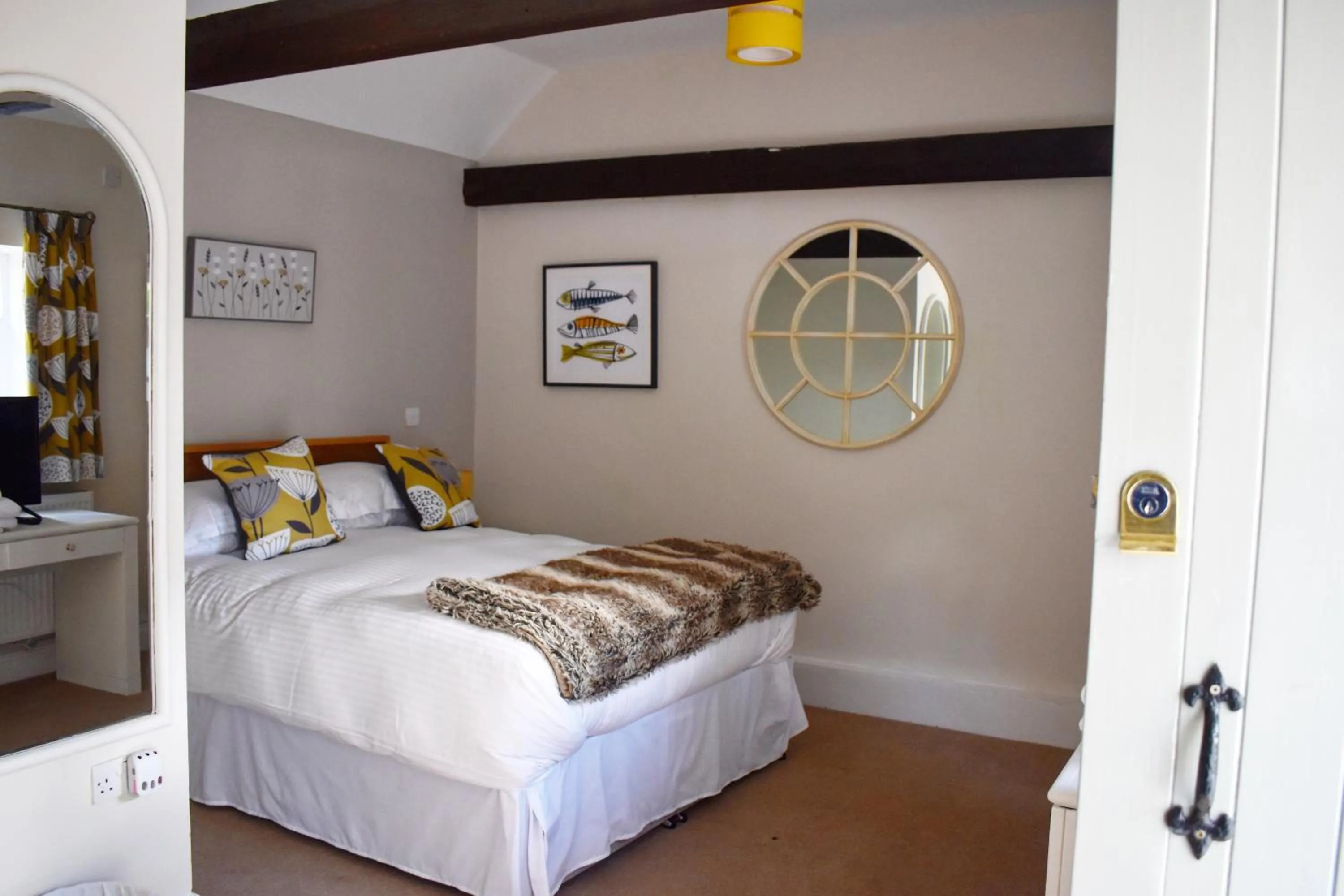 Bed in The Roebuck Inn