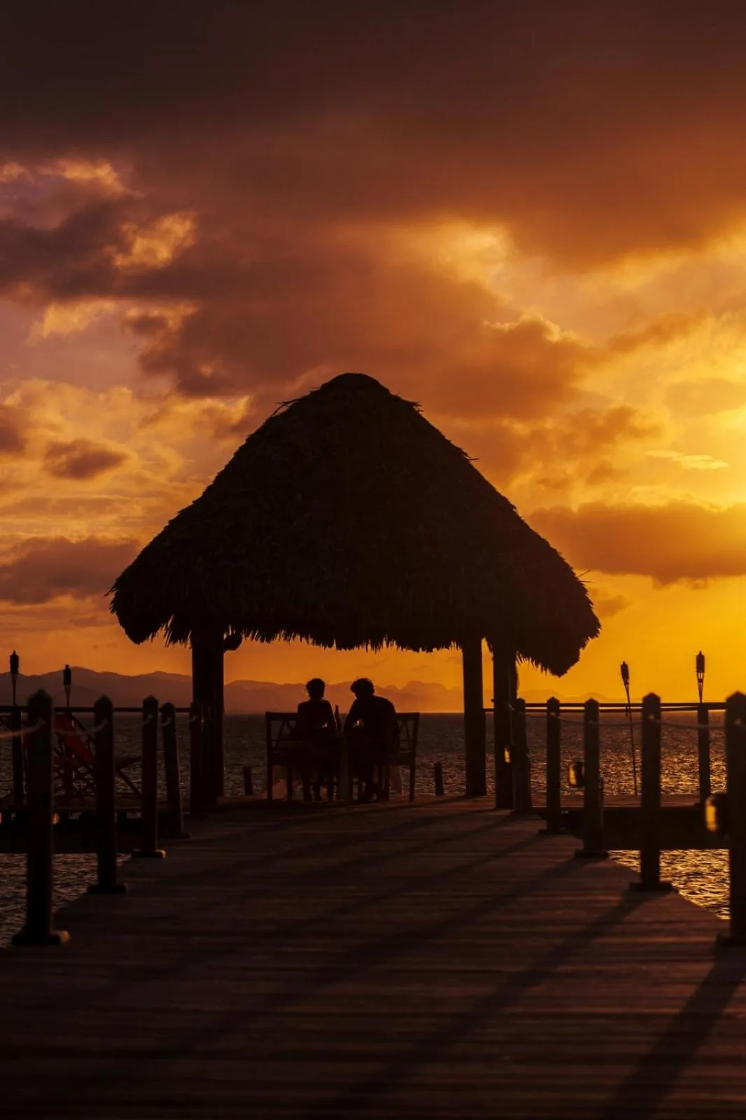 Sunset in Punta Rucia Lodge Hotel Boutique & Spa