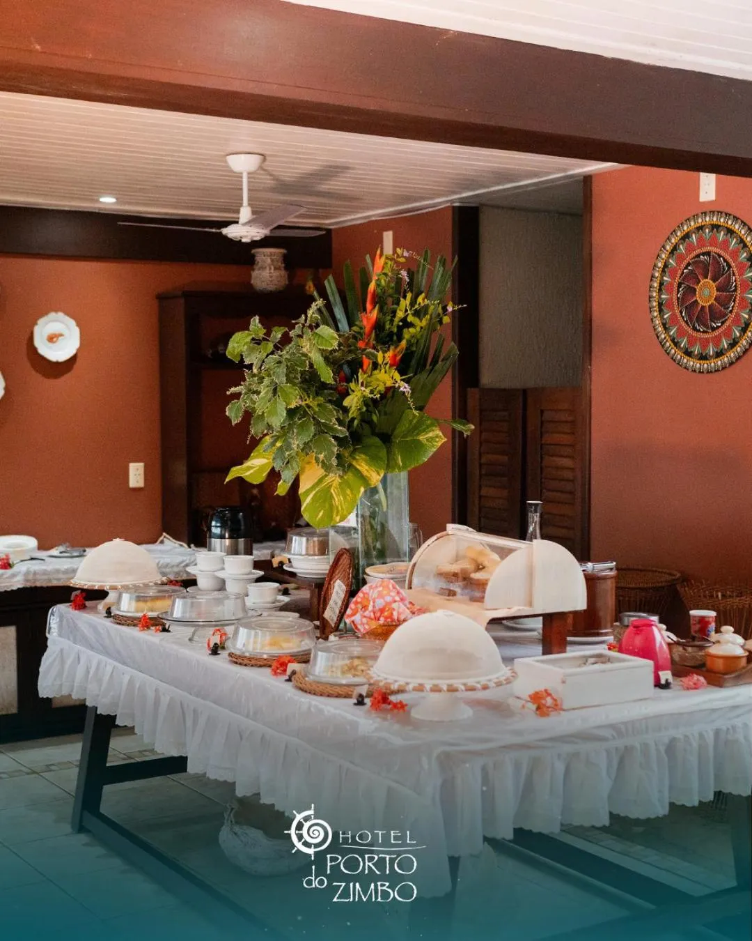 Breakfast in Hotel Porto do Zimbo