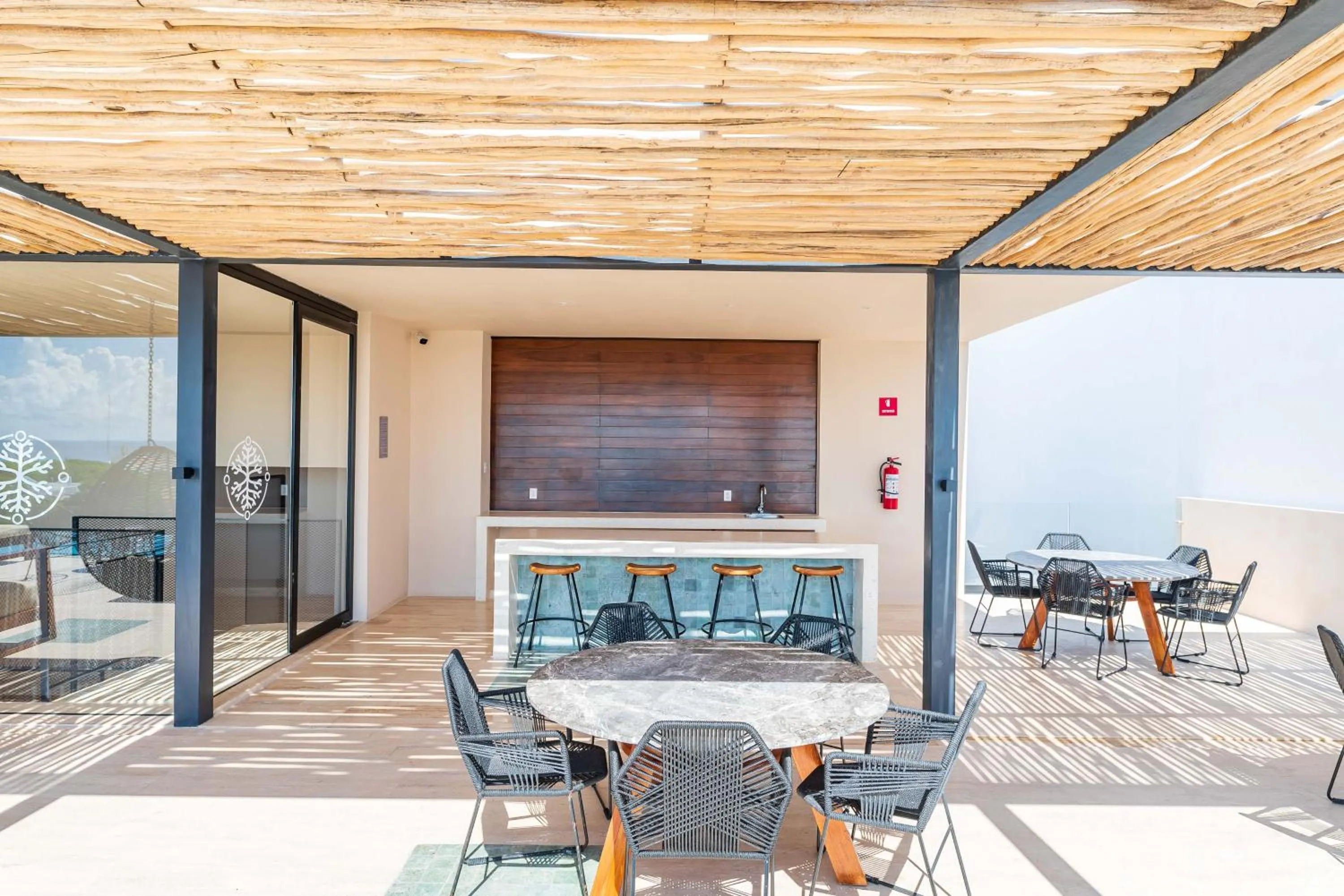 Balcony/Terrace in Kaab South Beach by The Spot Rentals