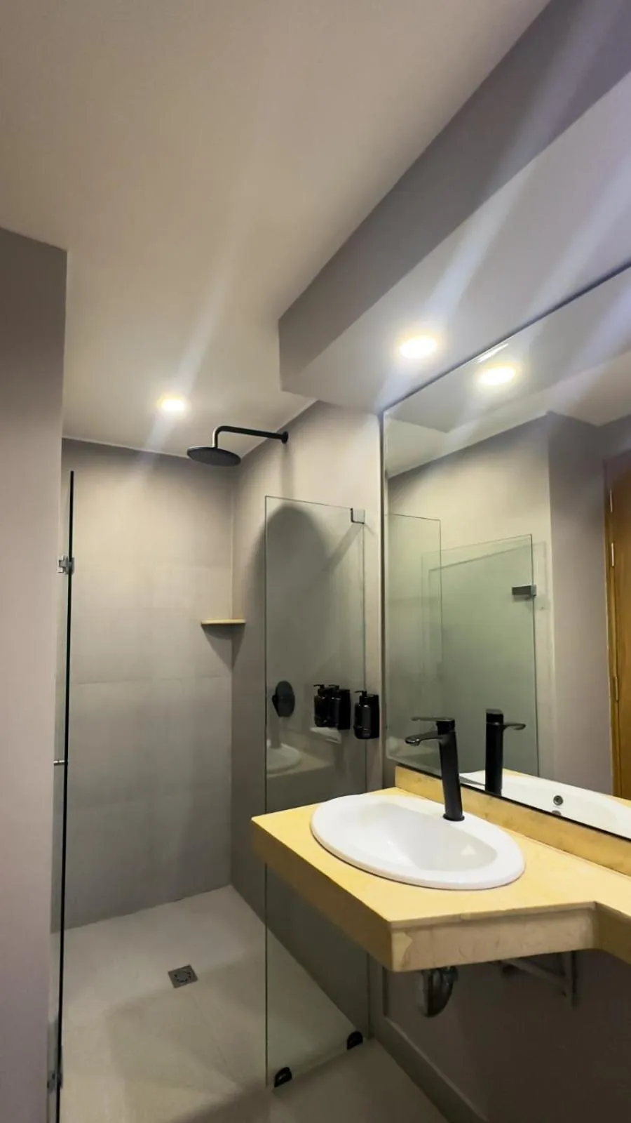 Shower in Hotel Blue Concept