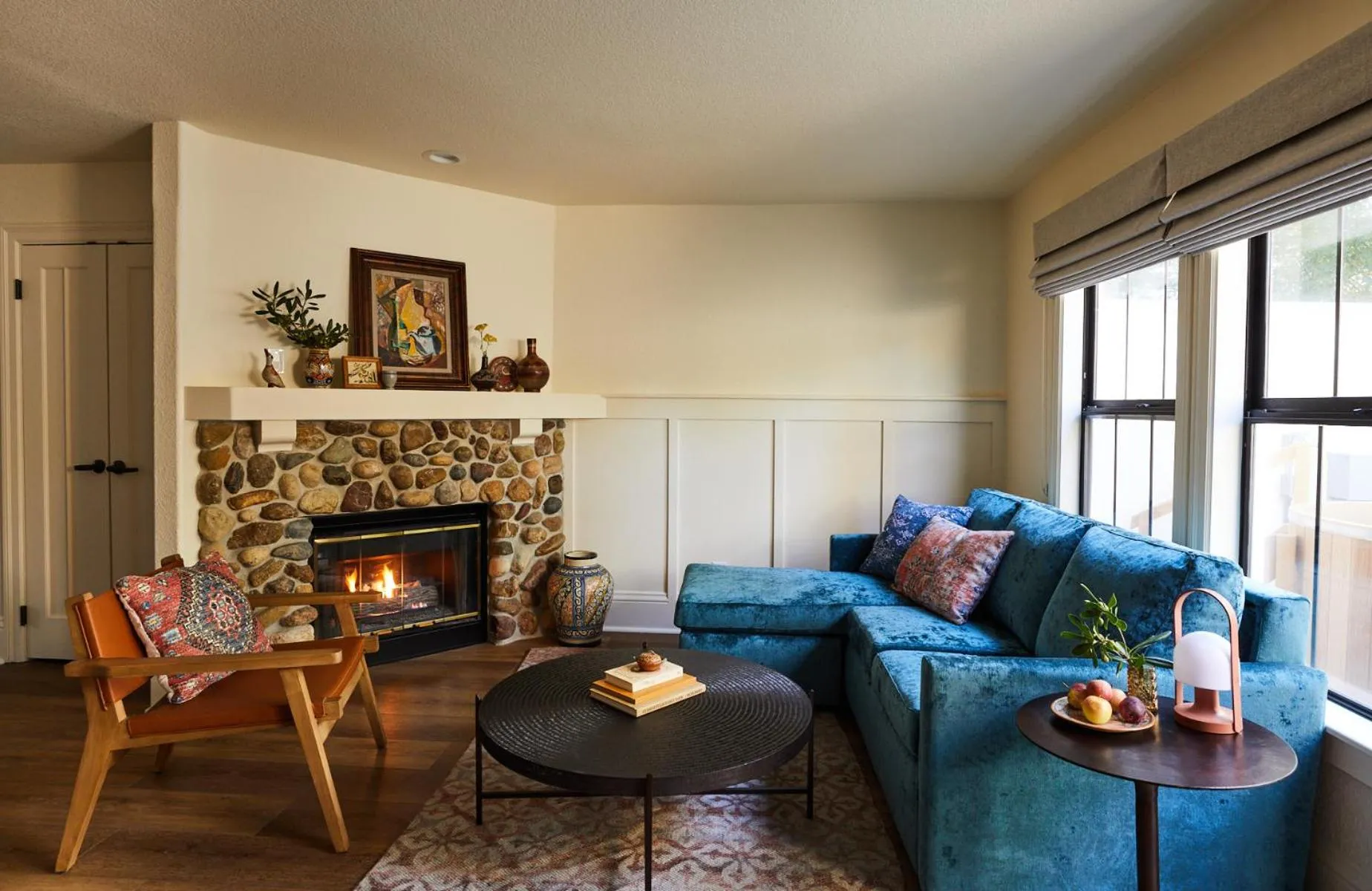 Living room in The Stavrand