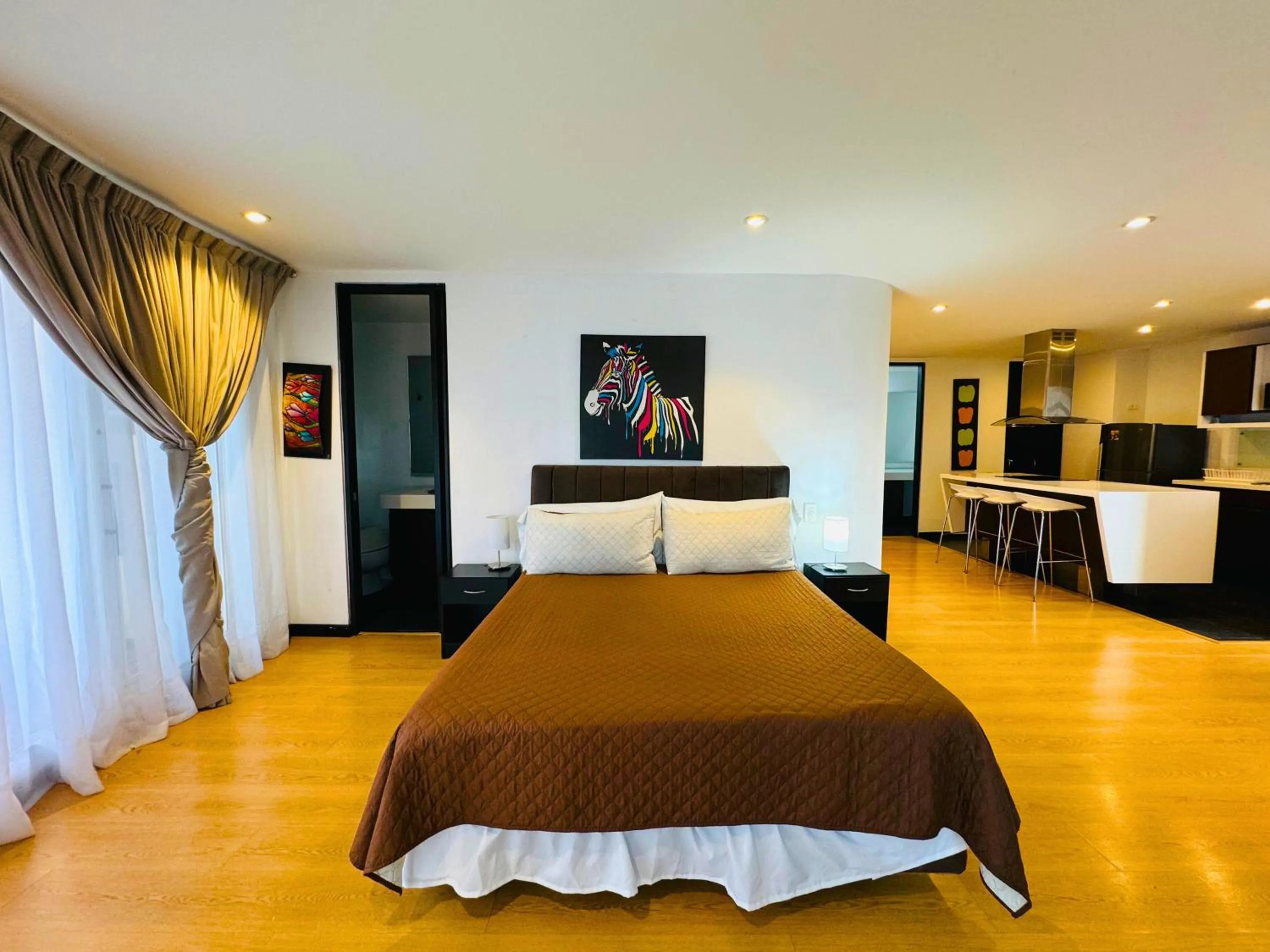 Bed in Aparta Suite Continental Bogotá