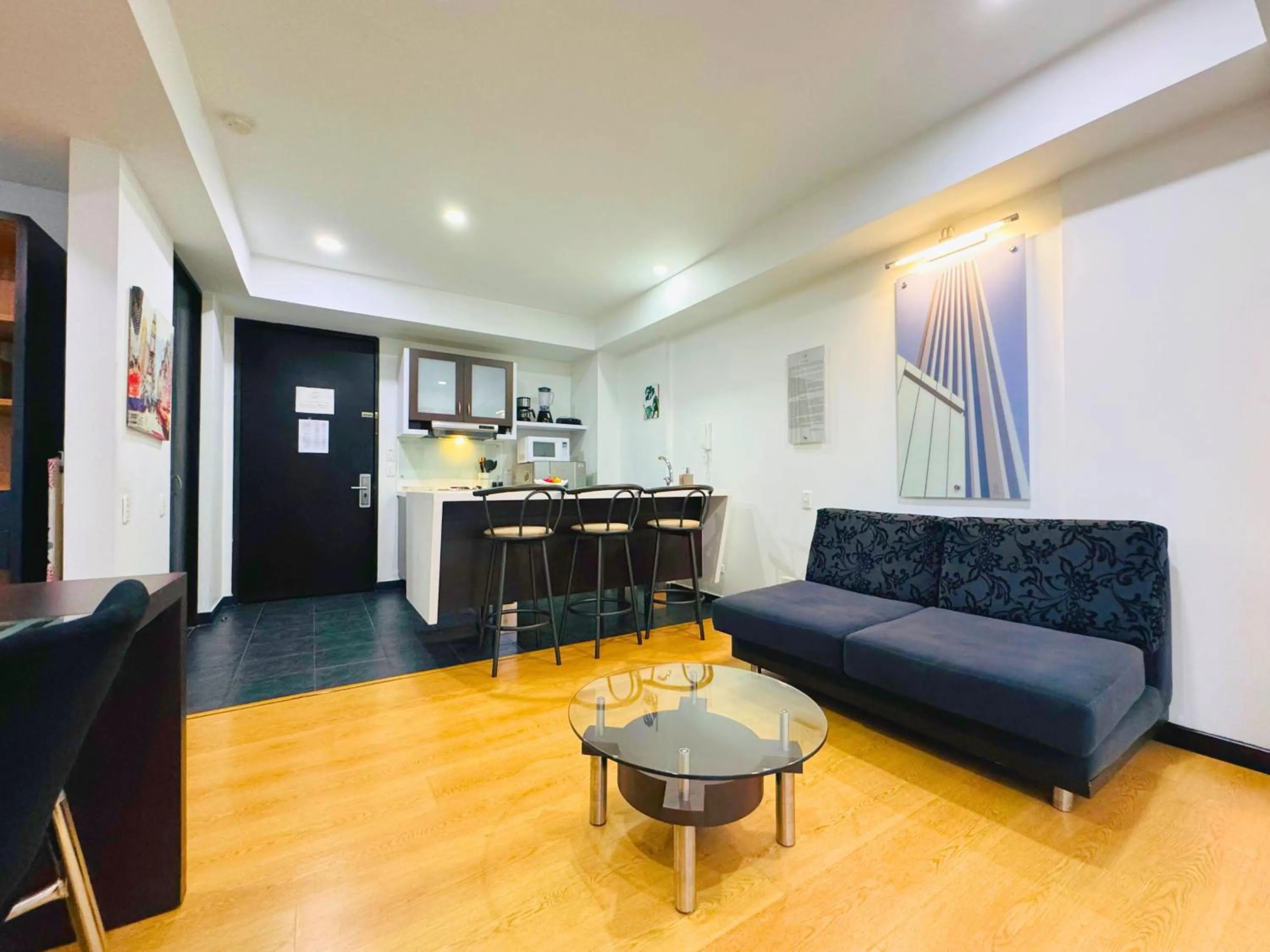 Kitchen or kitchenette in Aparta Suite Continental Bogotá