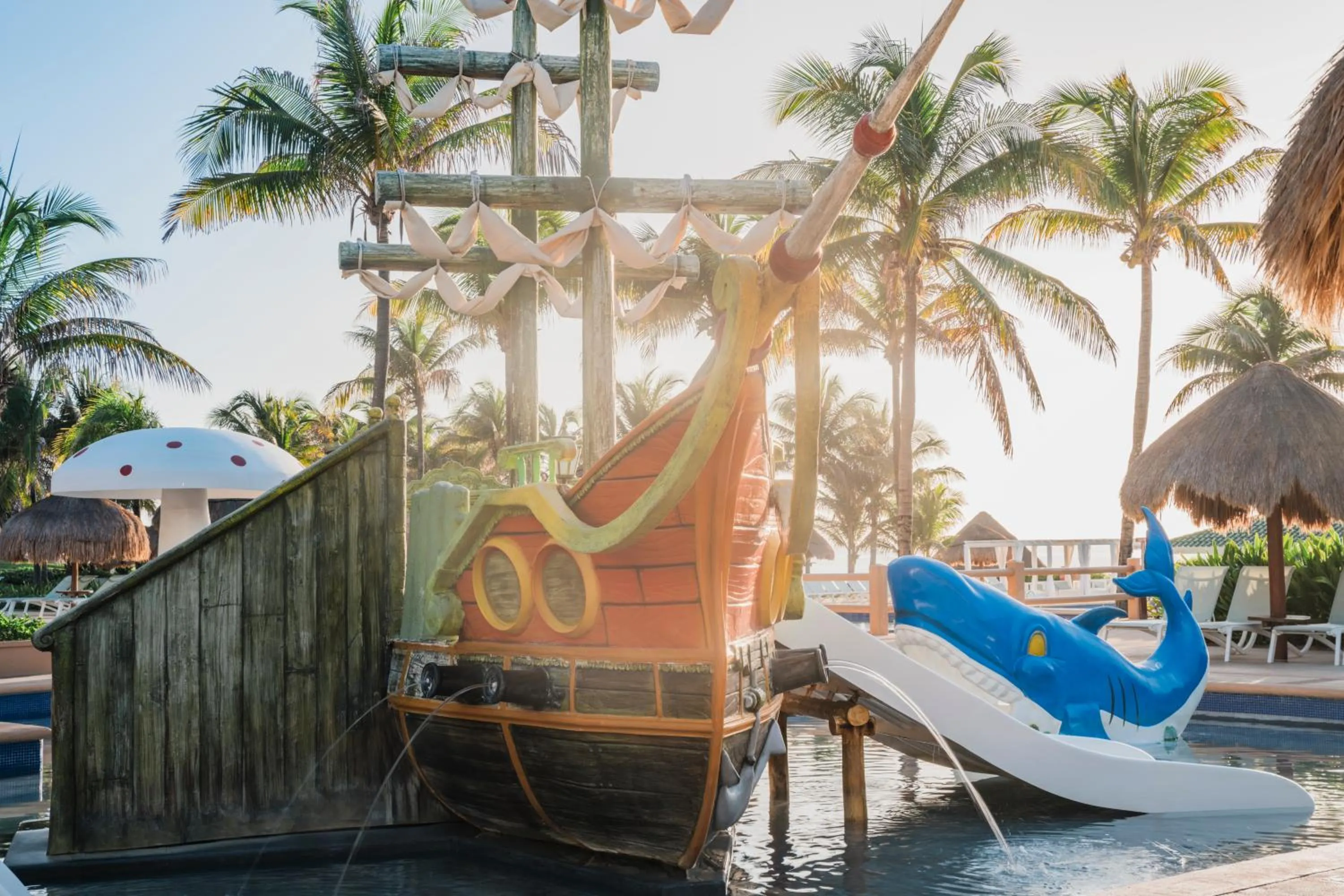 Aqua park in Iberostar Selection Cancun - All Inclusive