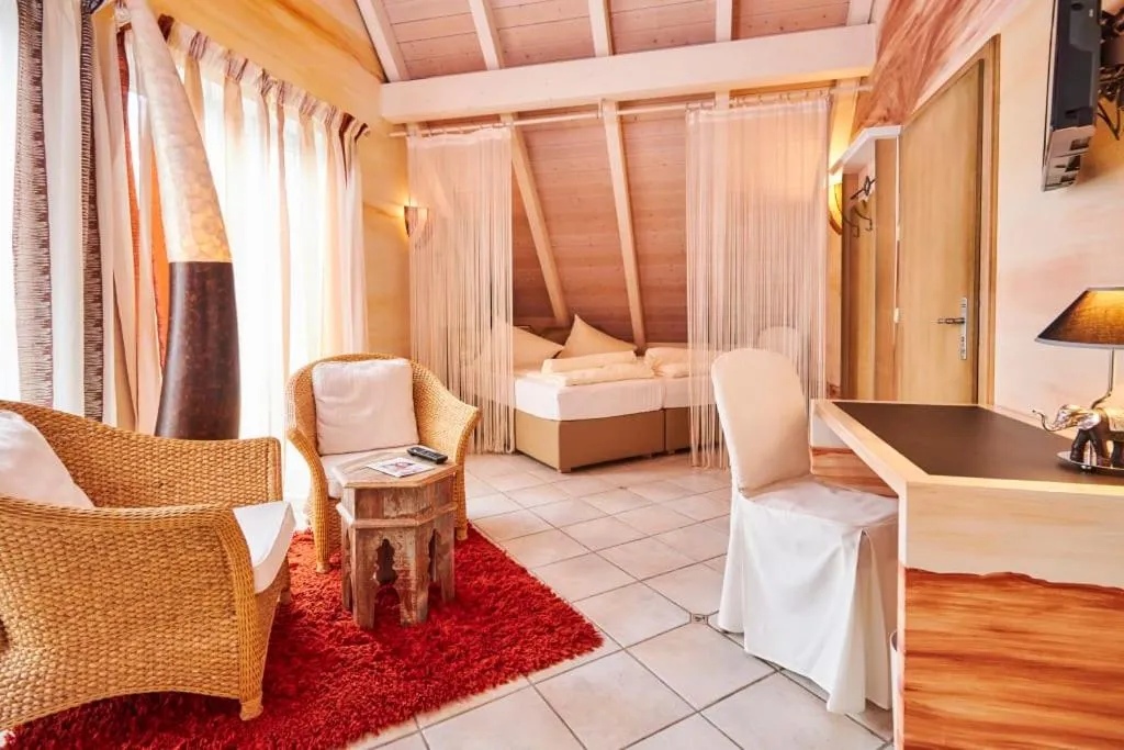 Bed in Flair Hotel Zum Schwarzen Reiter